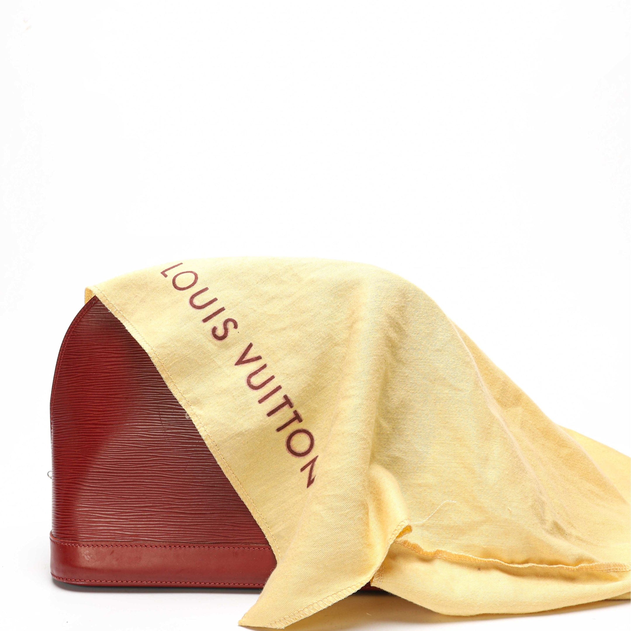 Louis Vuitton Red Epi Leather Alma PM Bag