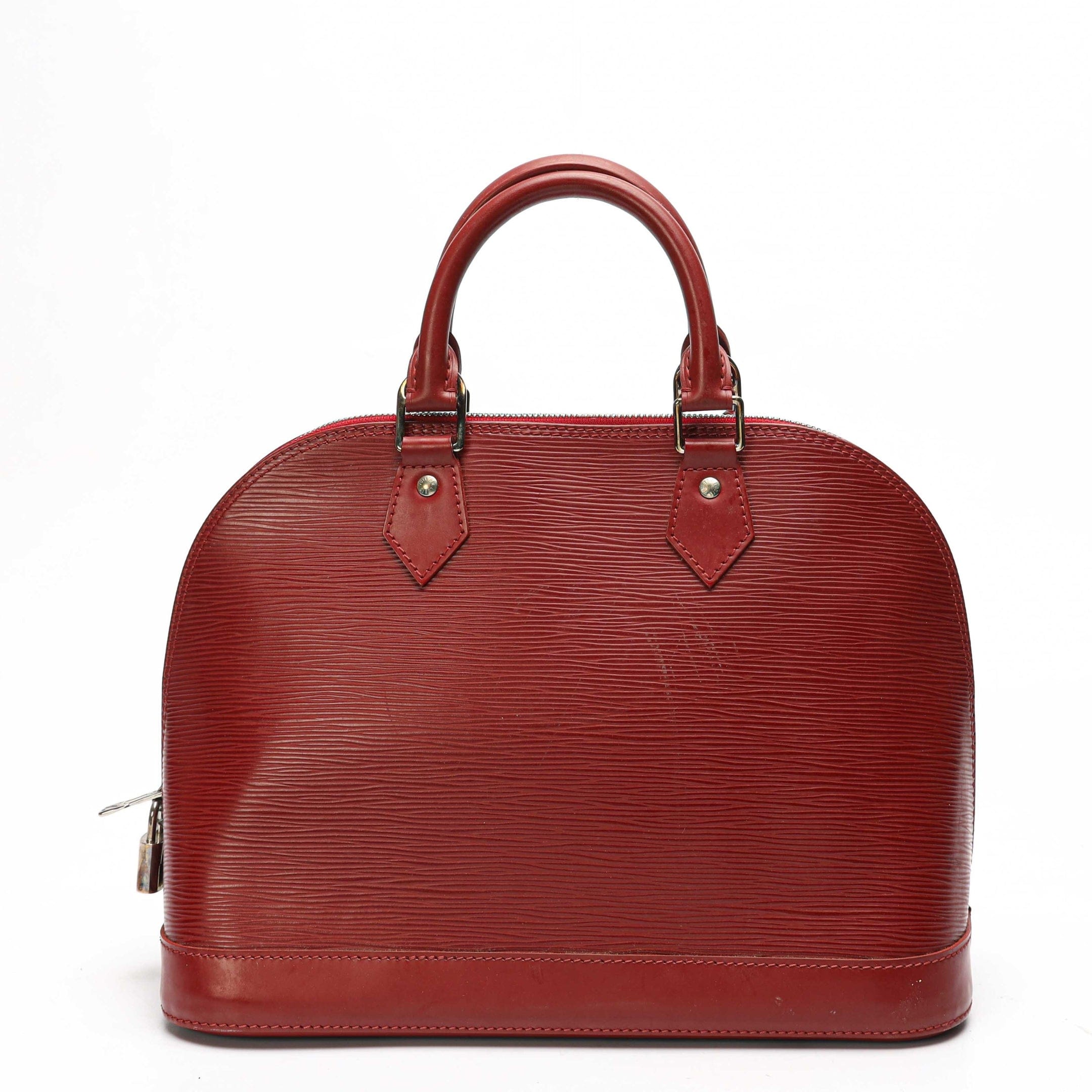 Louis Vuitton Red Epi Leather Alma PM Bag