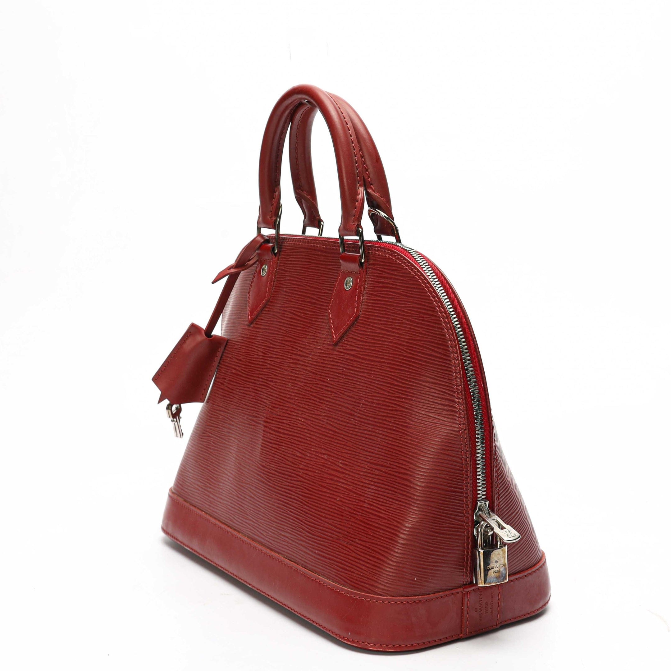 Louis Vuitton Red Epi Leather Alma PM Bag
