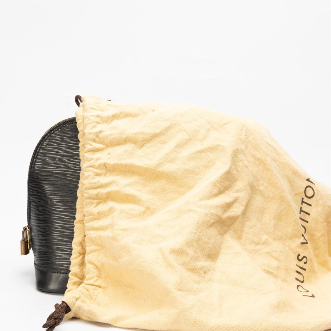Louis Vuitton Black Epi Alma Dome Satchel