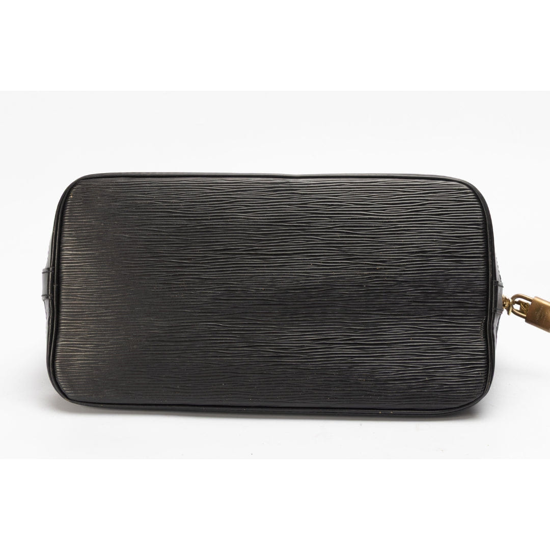 Louis Vuitton Black Epi Alma Dome Satchel