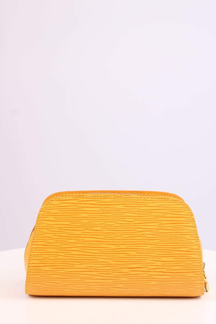 Louis Vuitton Epi Cosmetics Pouch Mustard