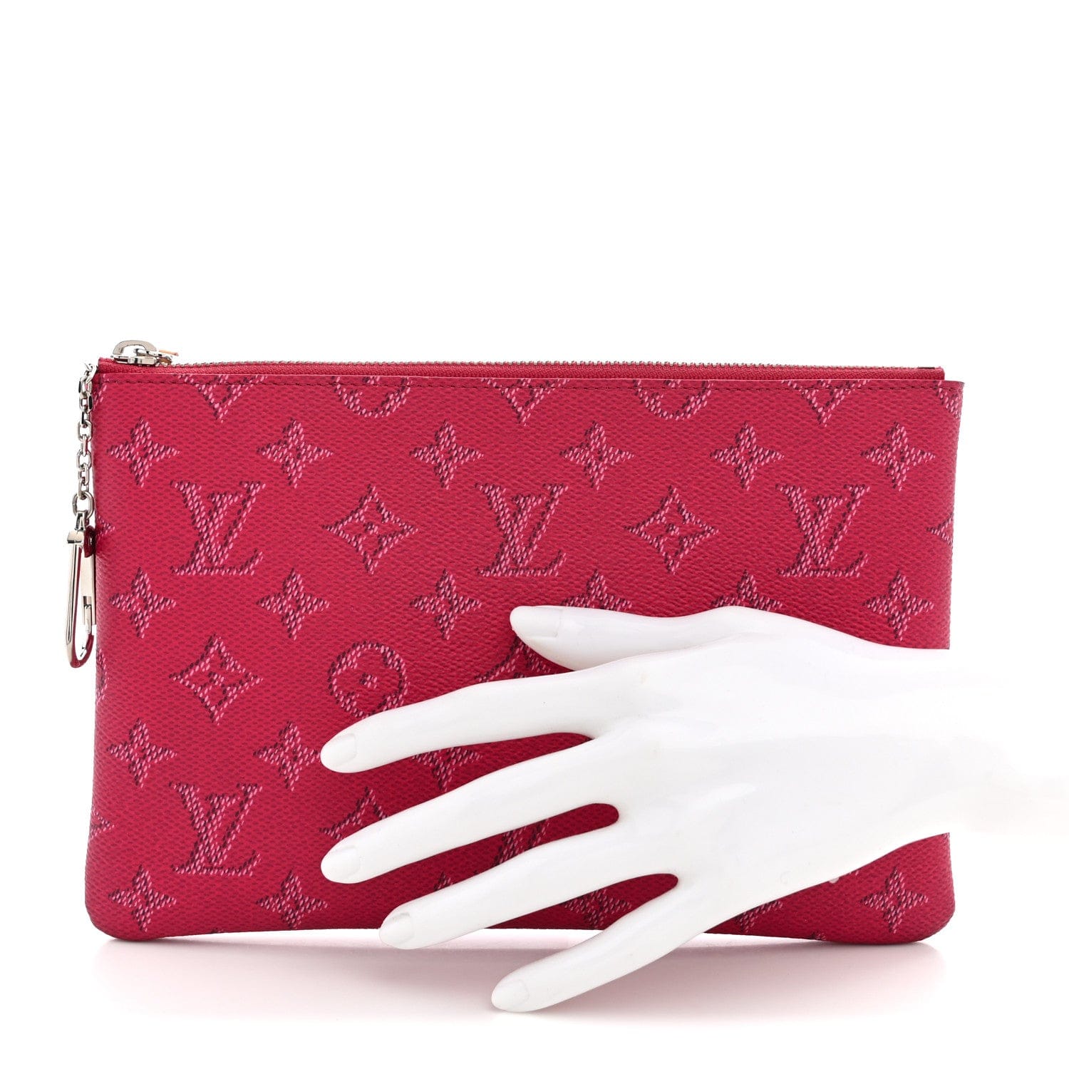Louis Vuitton Monogram Heritage Key Pouch M Pondicherry Pink