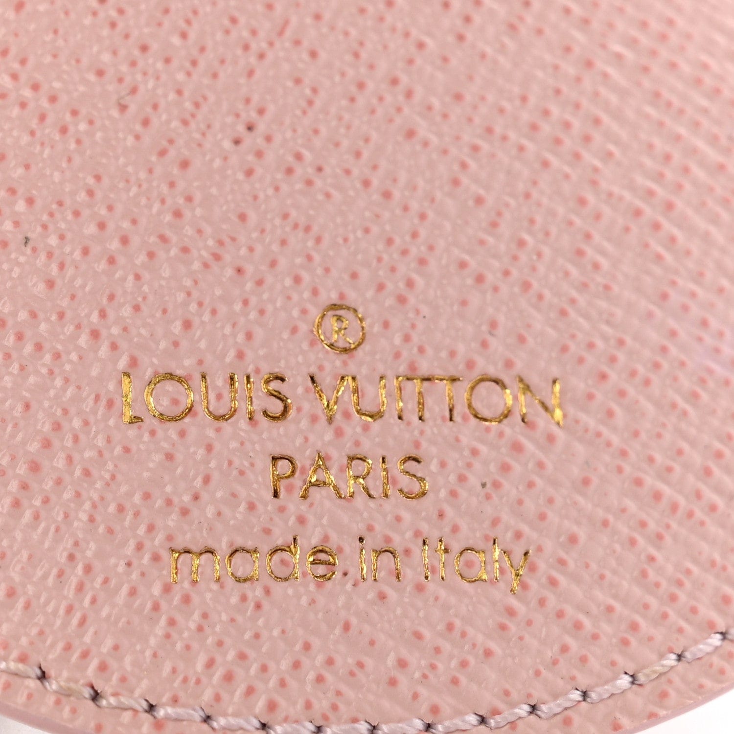 Louis Vuitton Monogram LV Mirror Bag Charm Key Holder Rose Ballerine