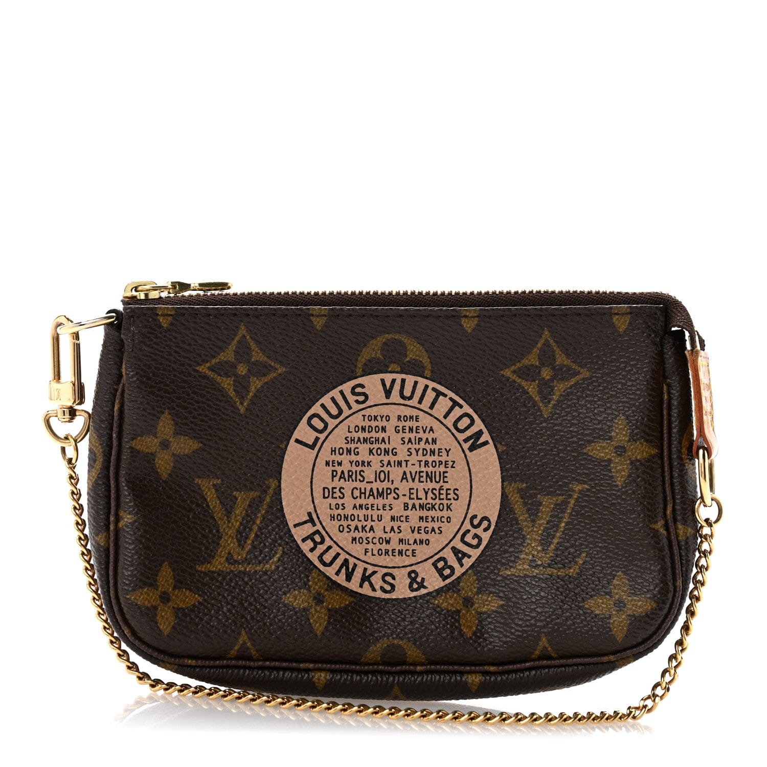 Louis Vuitton Monogram Complice Trunks and Bags Mini Pochette Accessories Beige
