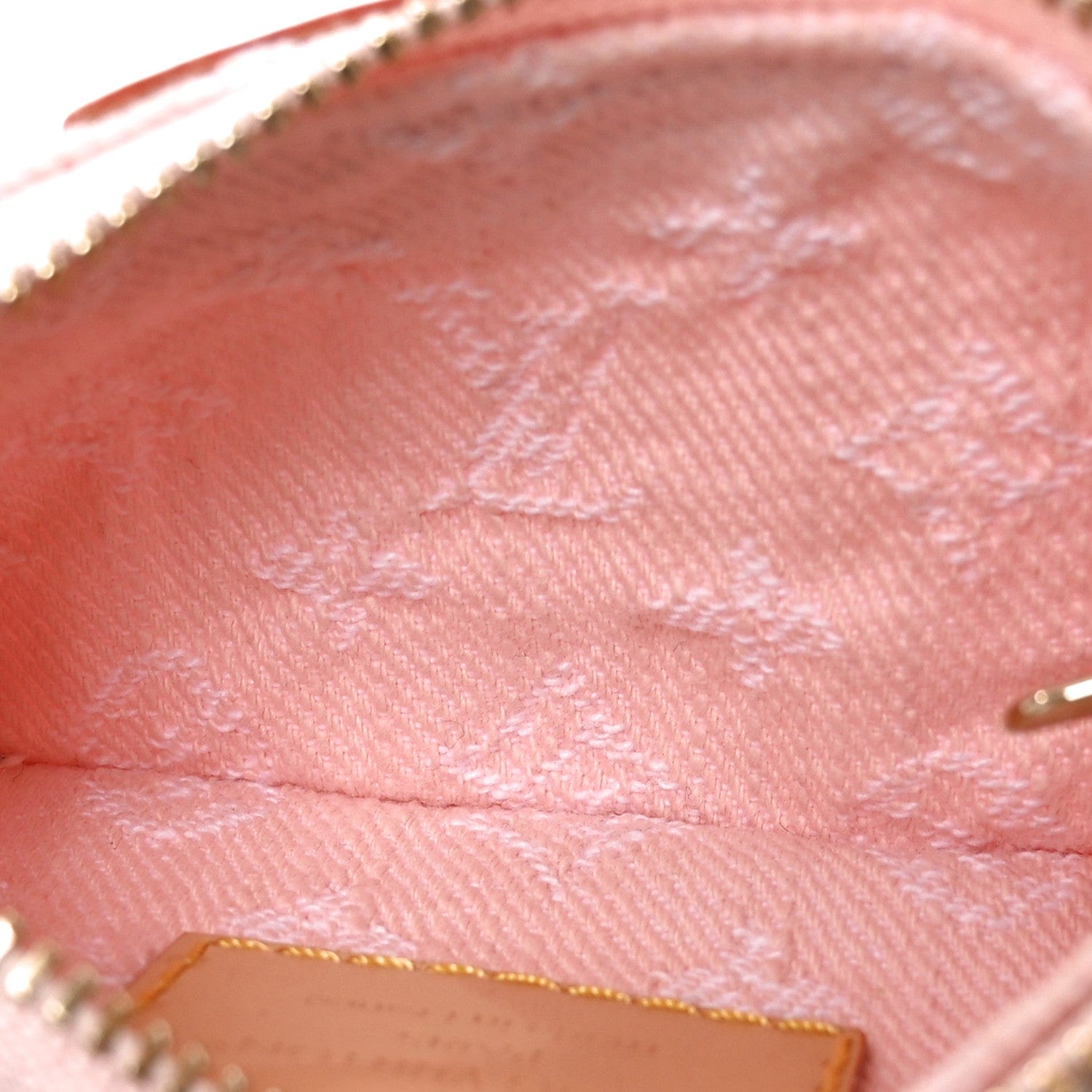 Louis Vuitton Monogram Denim Key Pouch Washed Pink