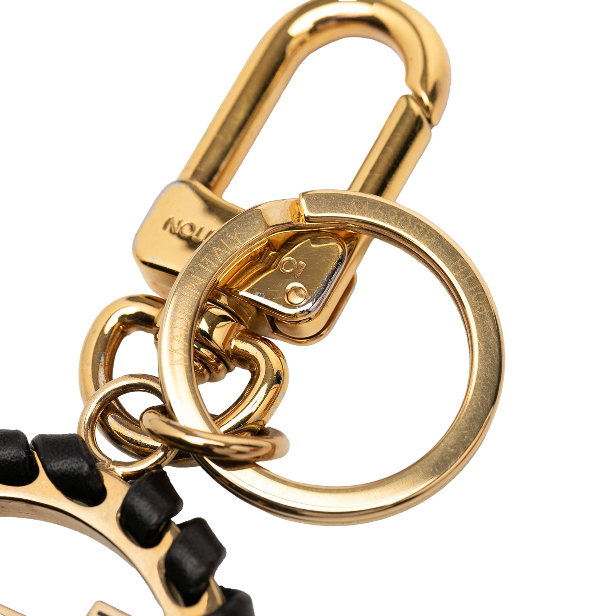 Louis Vuitton Gold Plated Lambskin and Enamel Very Bag Charm and Key Holder