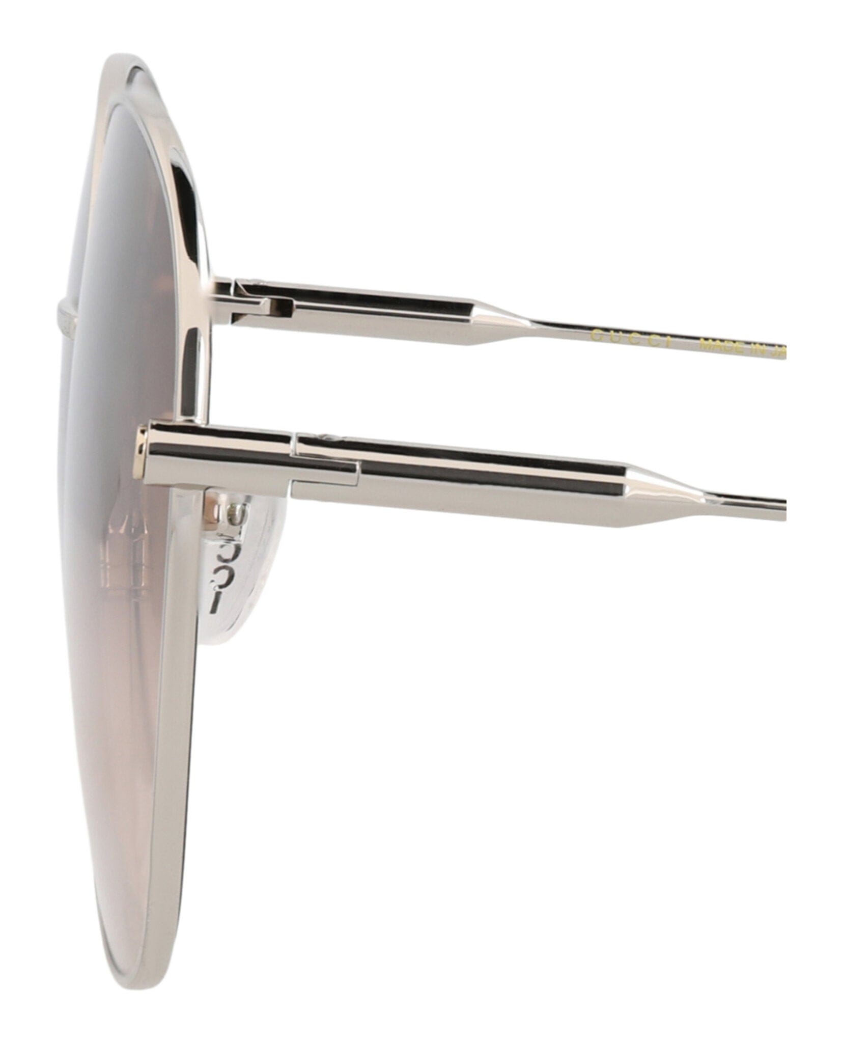 Gucci Womens Round/Oval Silver Silver Brown Fashion Designer Eyewear