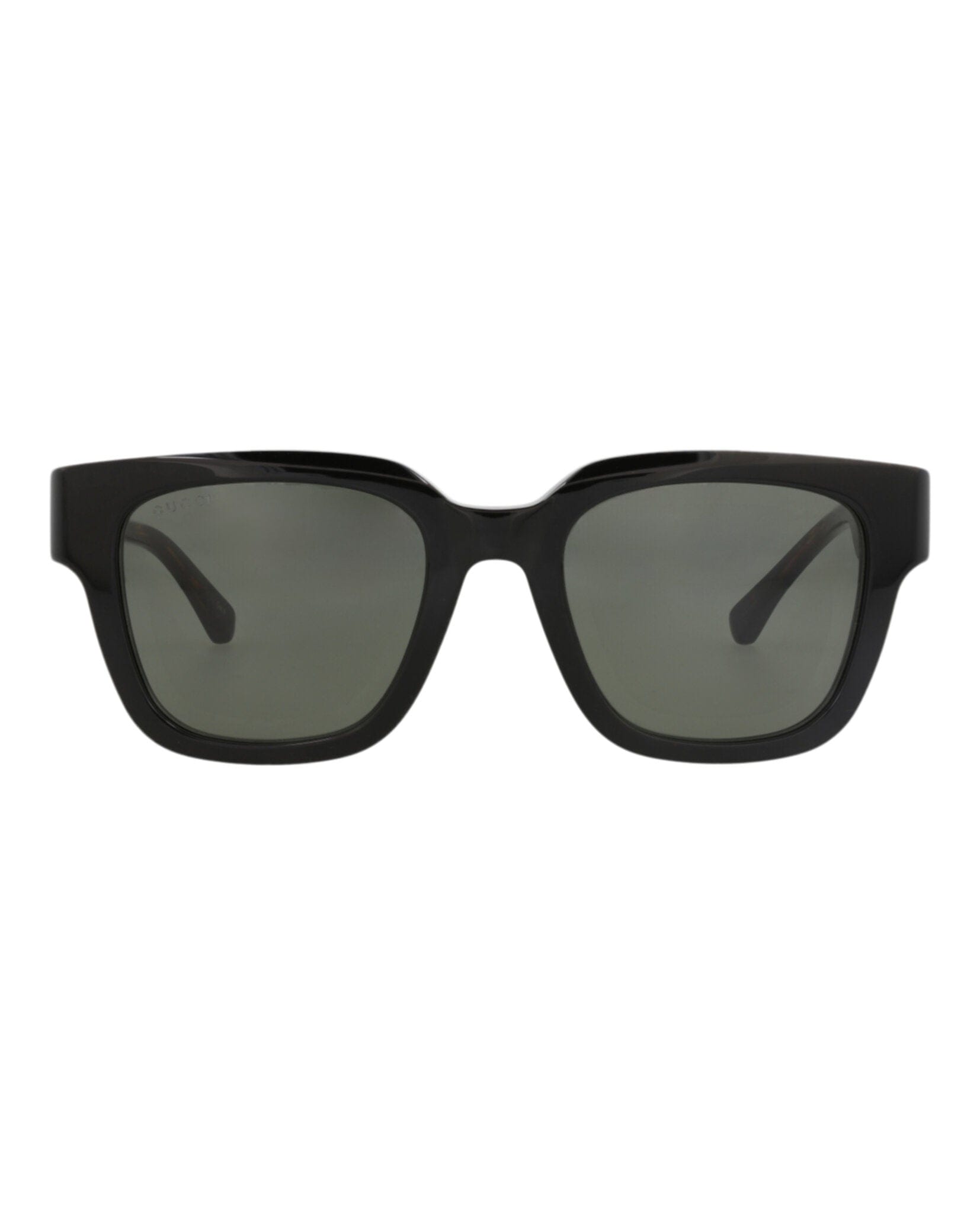 Gucci Mens Square/Rectangle Black Havana Grey Fashion Designer Eyewear
