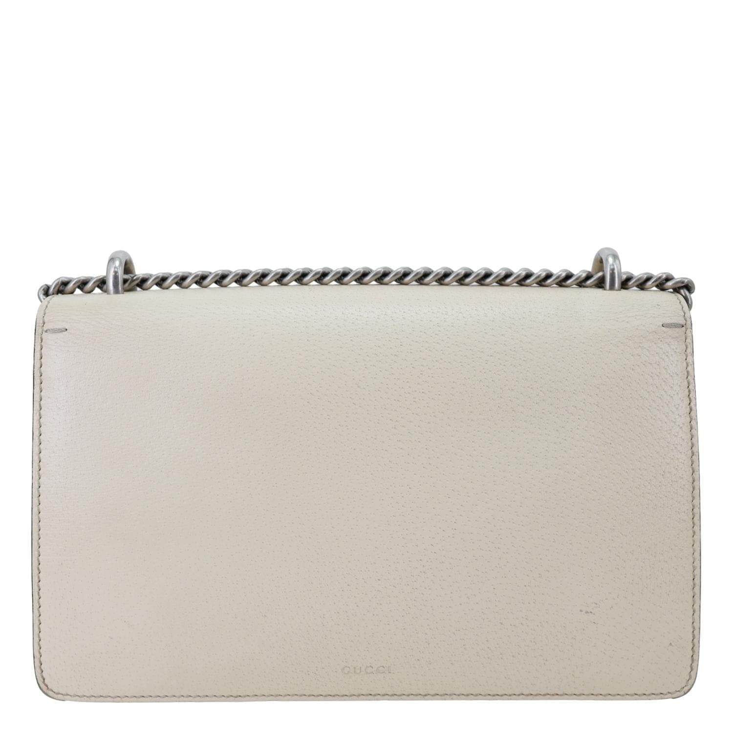 GUCCI Dionysus Small Dollar Calfskin Leather Shoulder Bag Cream 400249