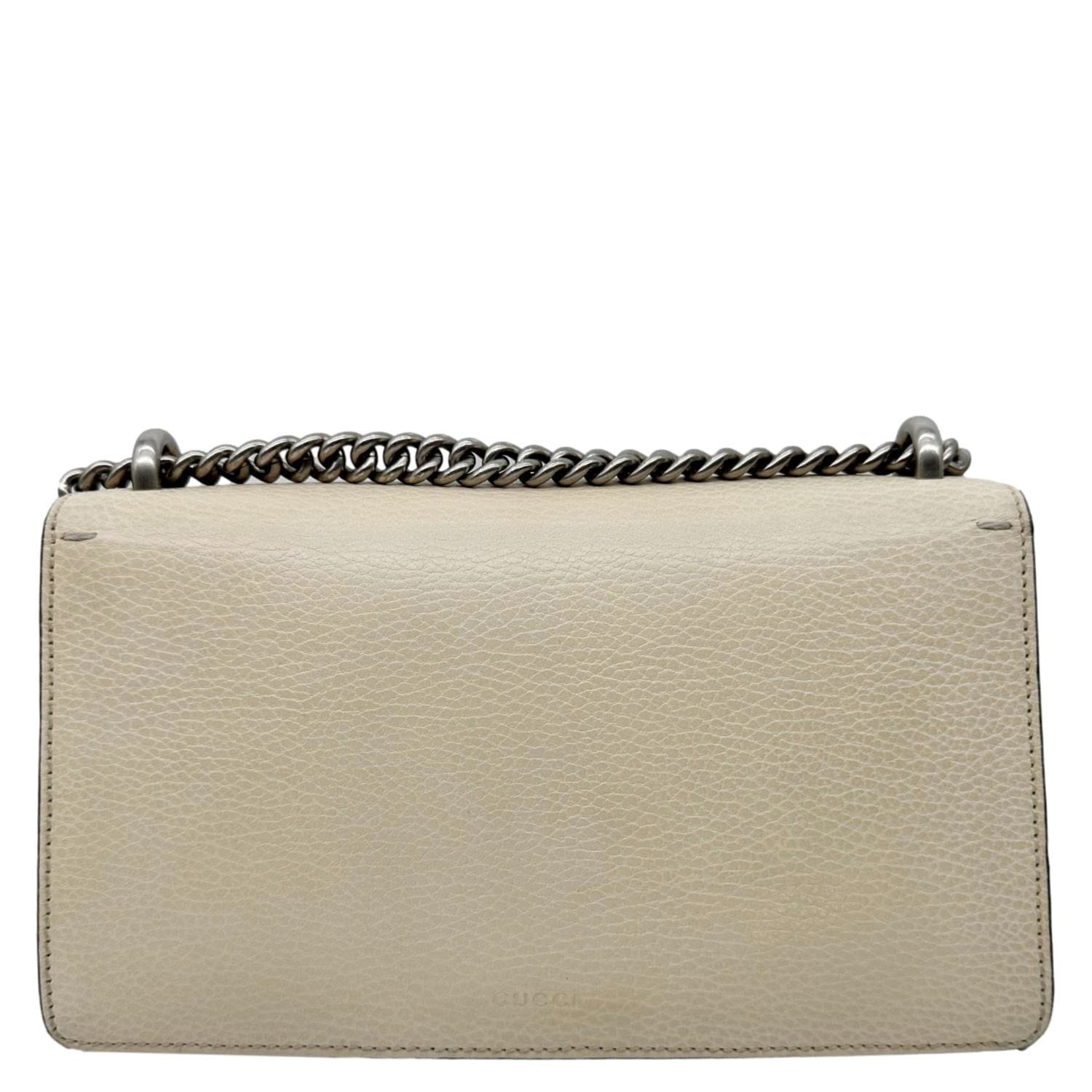 GUCCI Dionysus Small Calf Leather Shoulder Bag Beige 499623