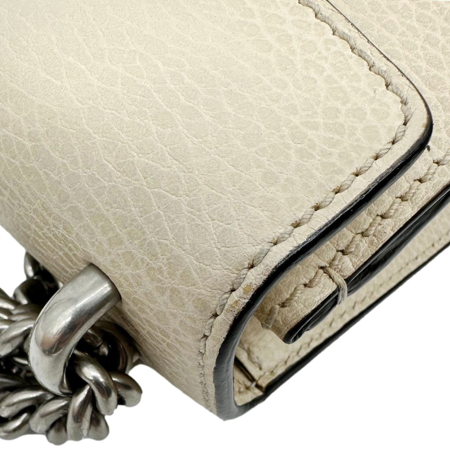 GUCCI Dionysus Small Calf Leather Shoulder Bag Beige 499623