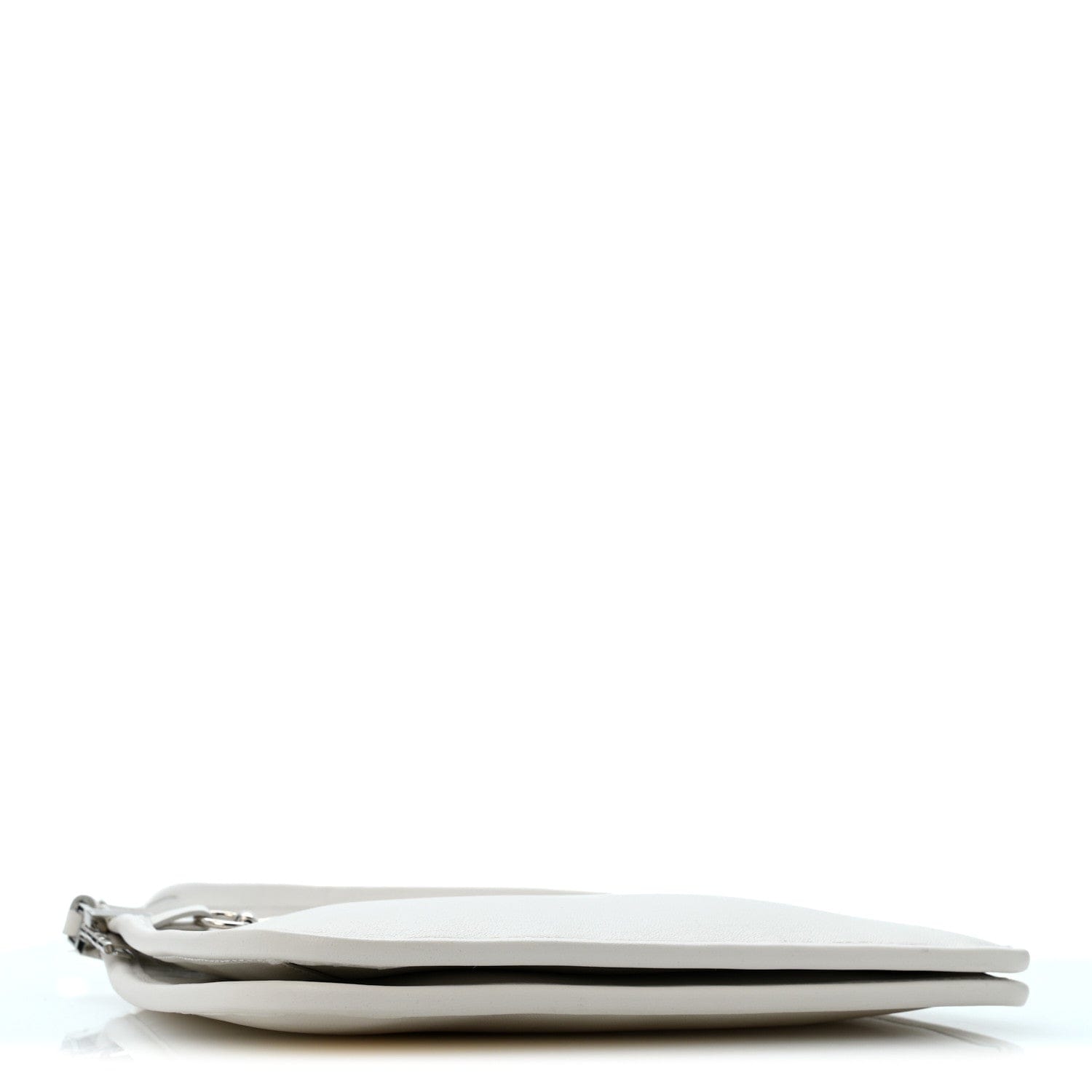 Gucci Calfskin Horsebit Slim Shoulder Bag White