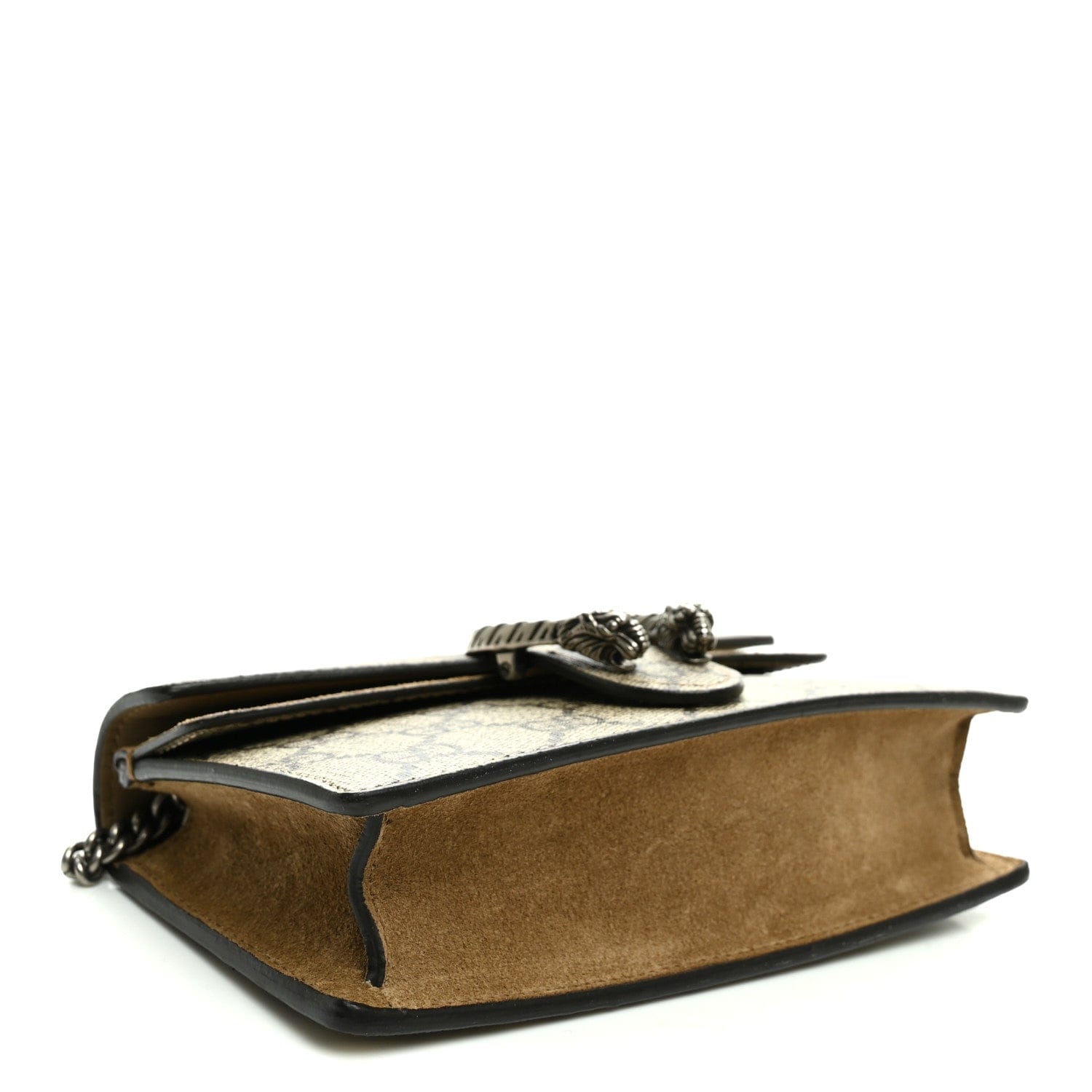 Gucci GG Supreme Monogram Super Mini Dionysus Shoulder Bag Taupe
