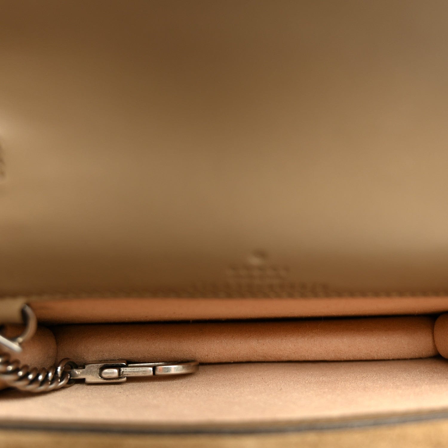 Gucci GG Supreme Monogram Super Mini Dionysus Shoulder Bag Taupe