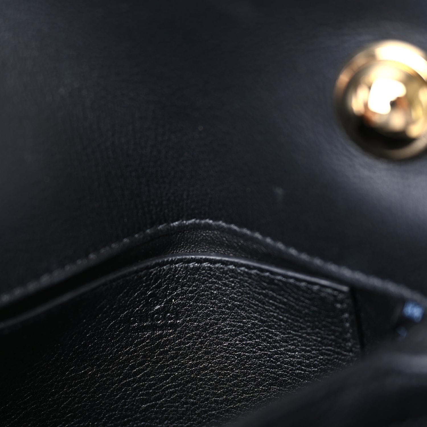 Gucci Roxy Calfskin Web Mini Blondie Shoulder Bag Black