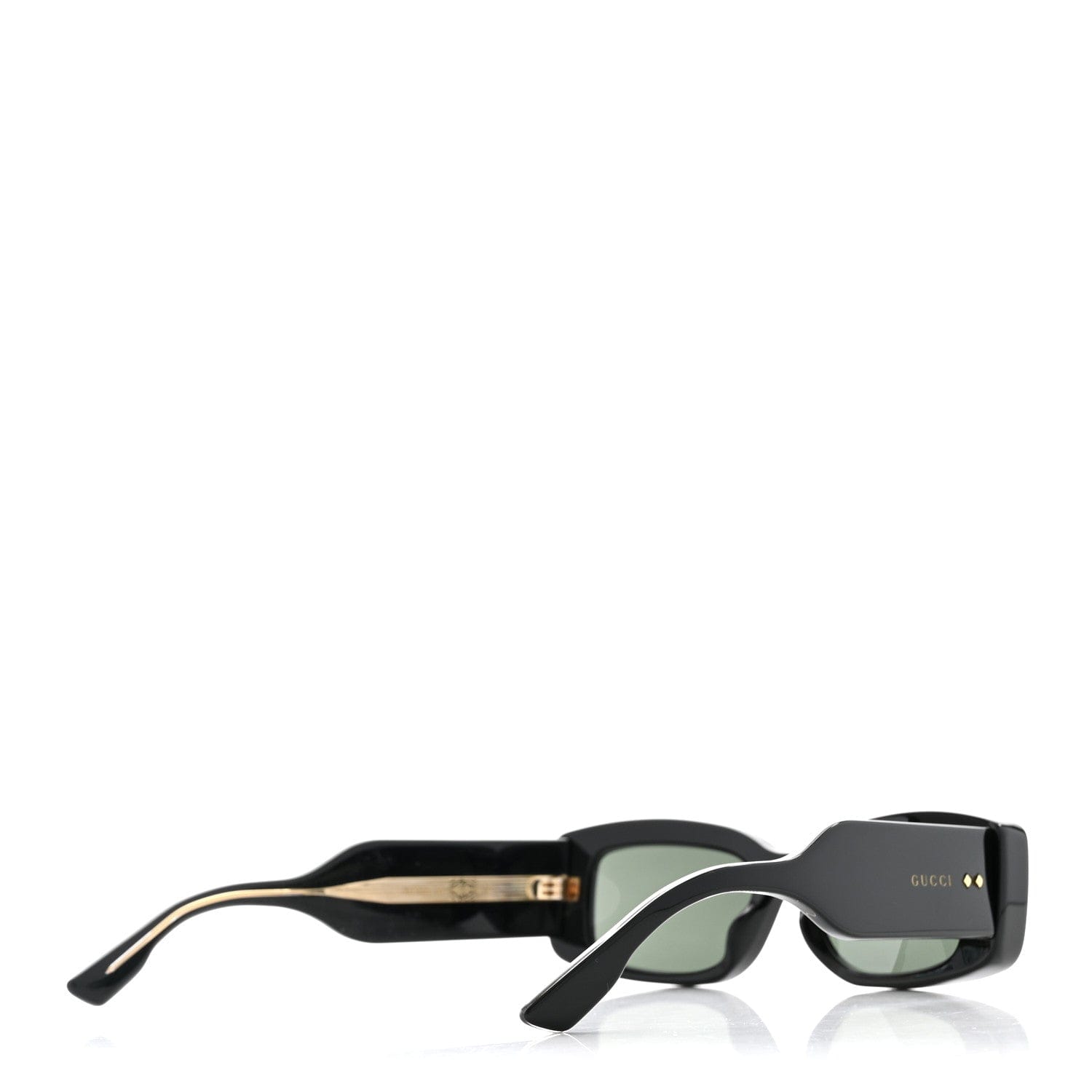 Gucci Acetate Rectangle Frame Sunglasses GG1528S Black