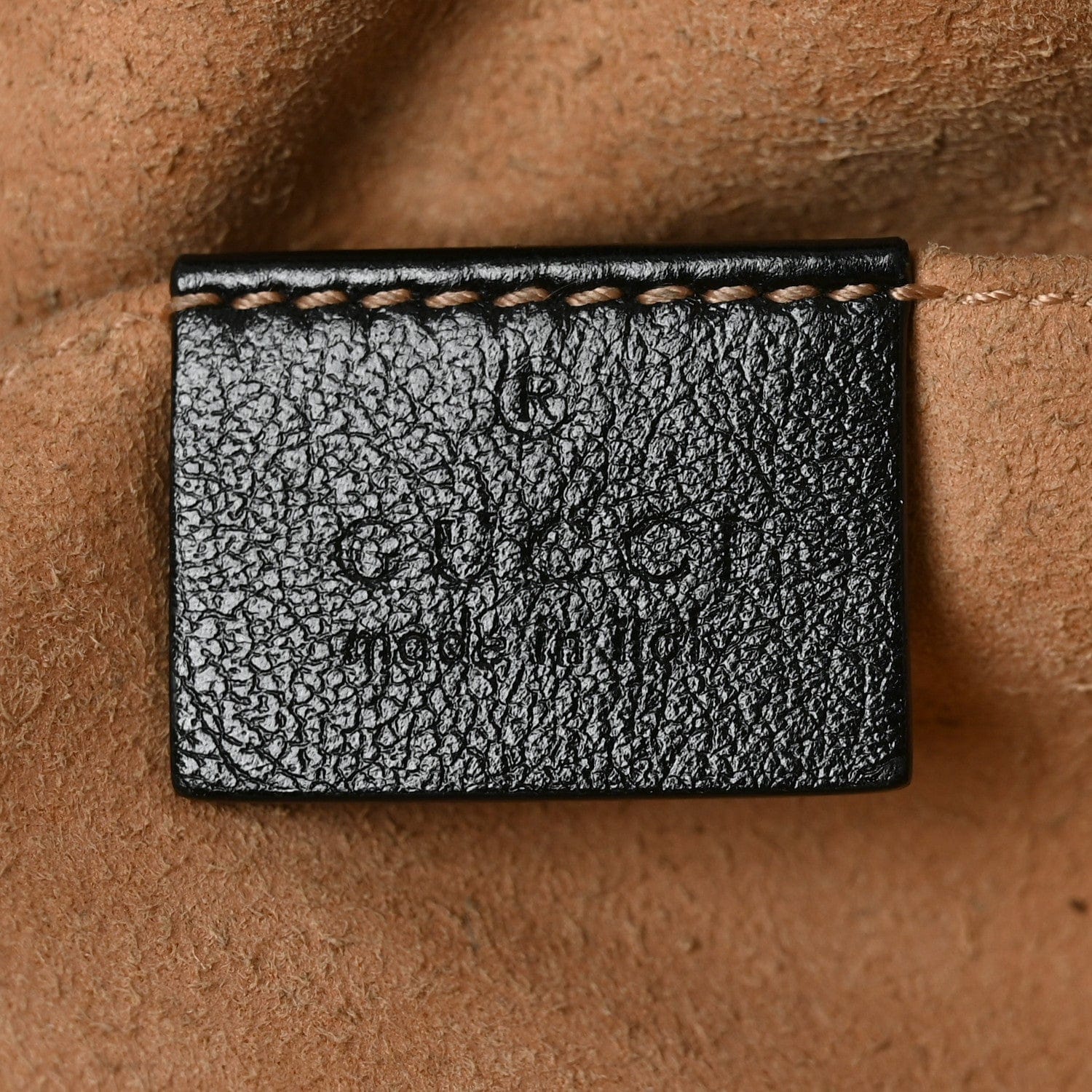 Gucci Monogram Matelasse Diagonal Small GG Marmont Chain Shoulder Bag Beige Black