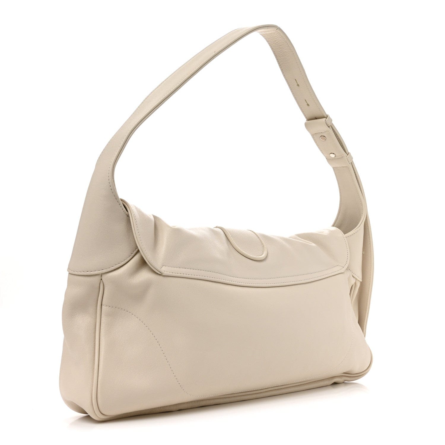 Gucci Goatskin Small GG Monochrome Aphrodite Shoulder Bag Mystic White