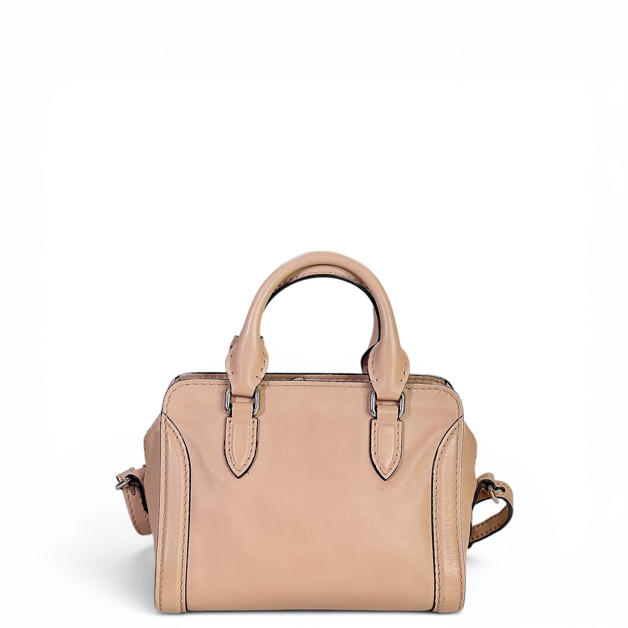Alexander McQueen Skull Soft Pink Calfskin Leather Handbag