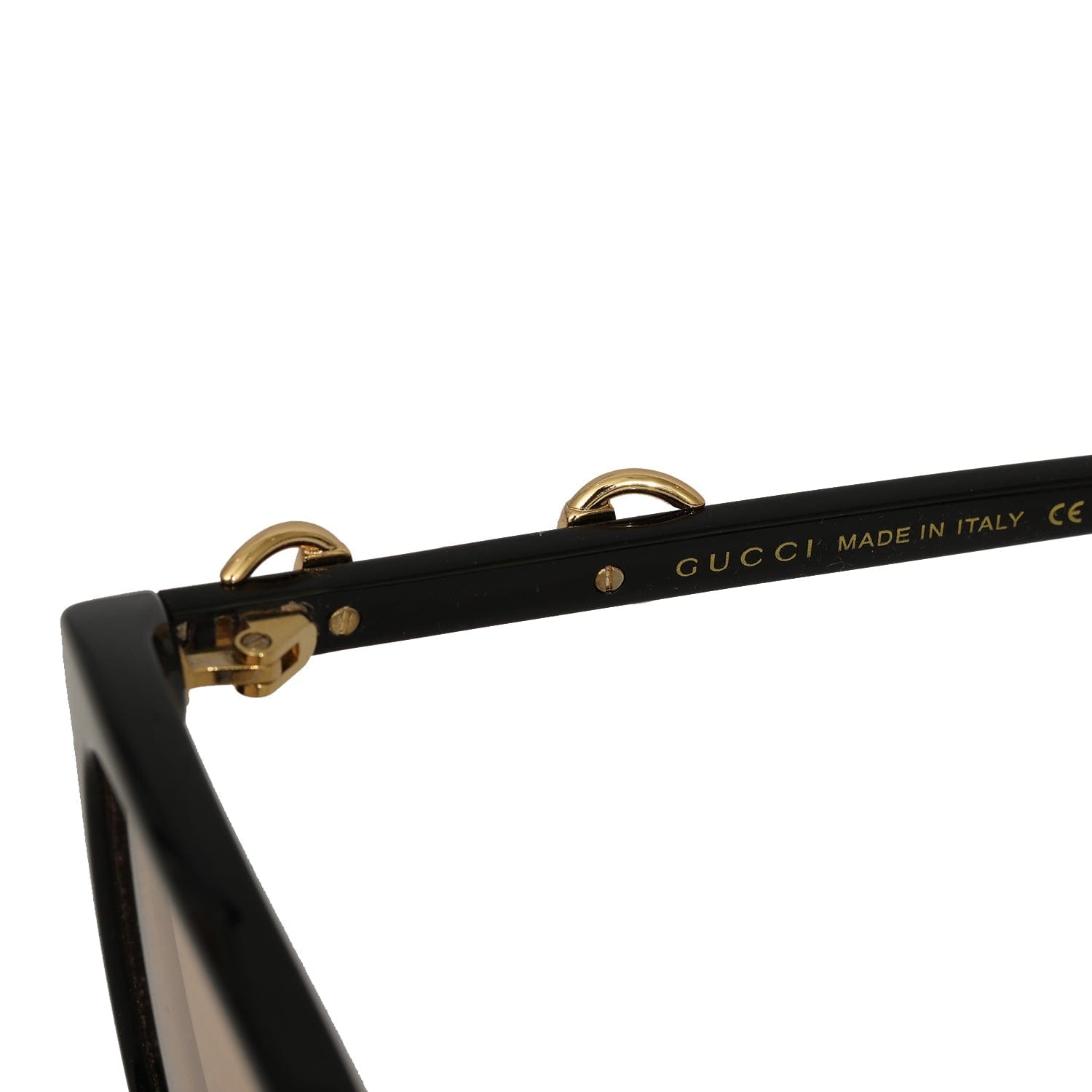 GUCCI BLACK HORSEBIT SUNGLASSES
