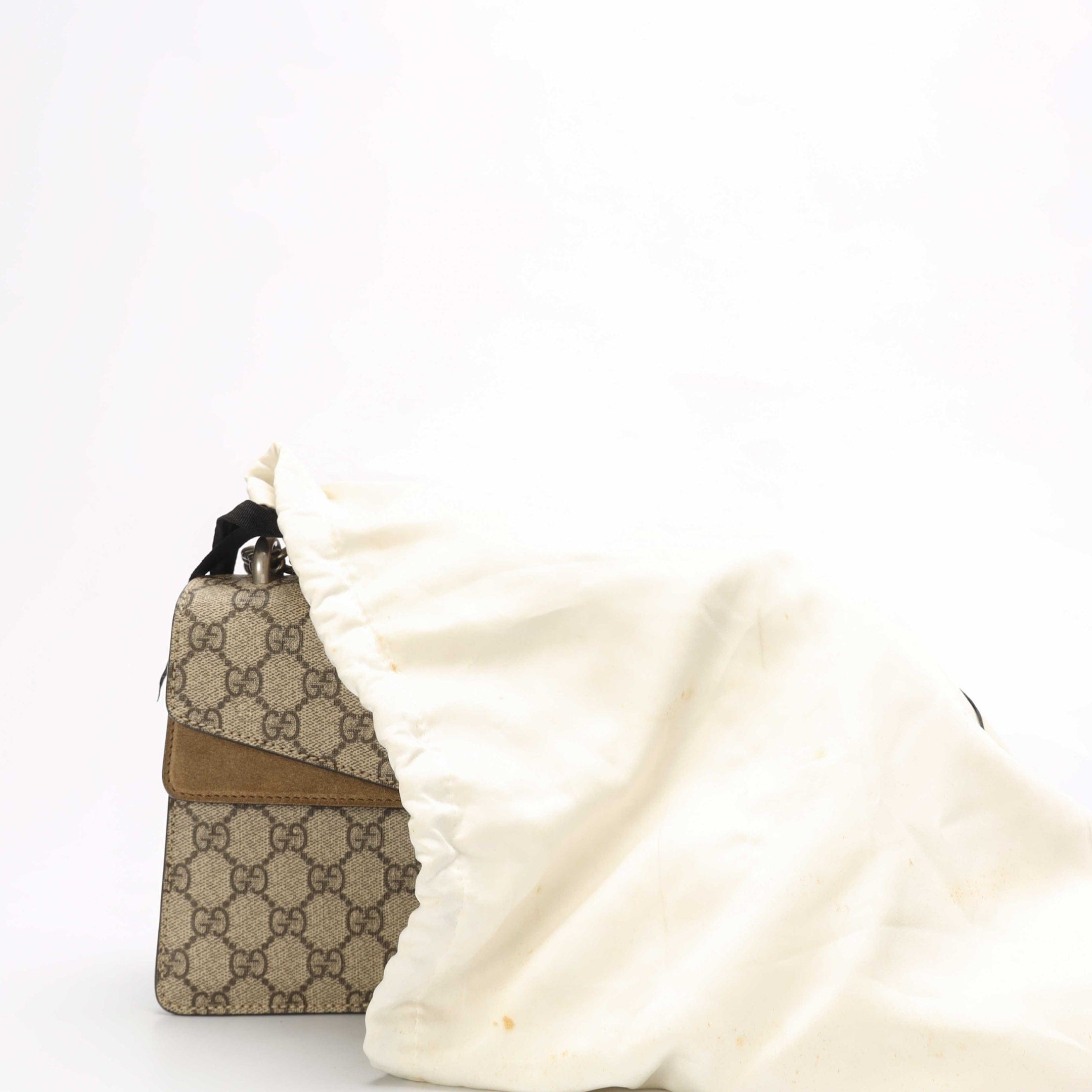 Gucci Beige GG Supreme Canvas Dionysus Shoulder Bag