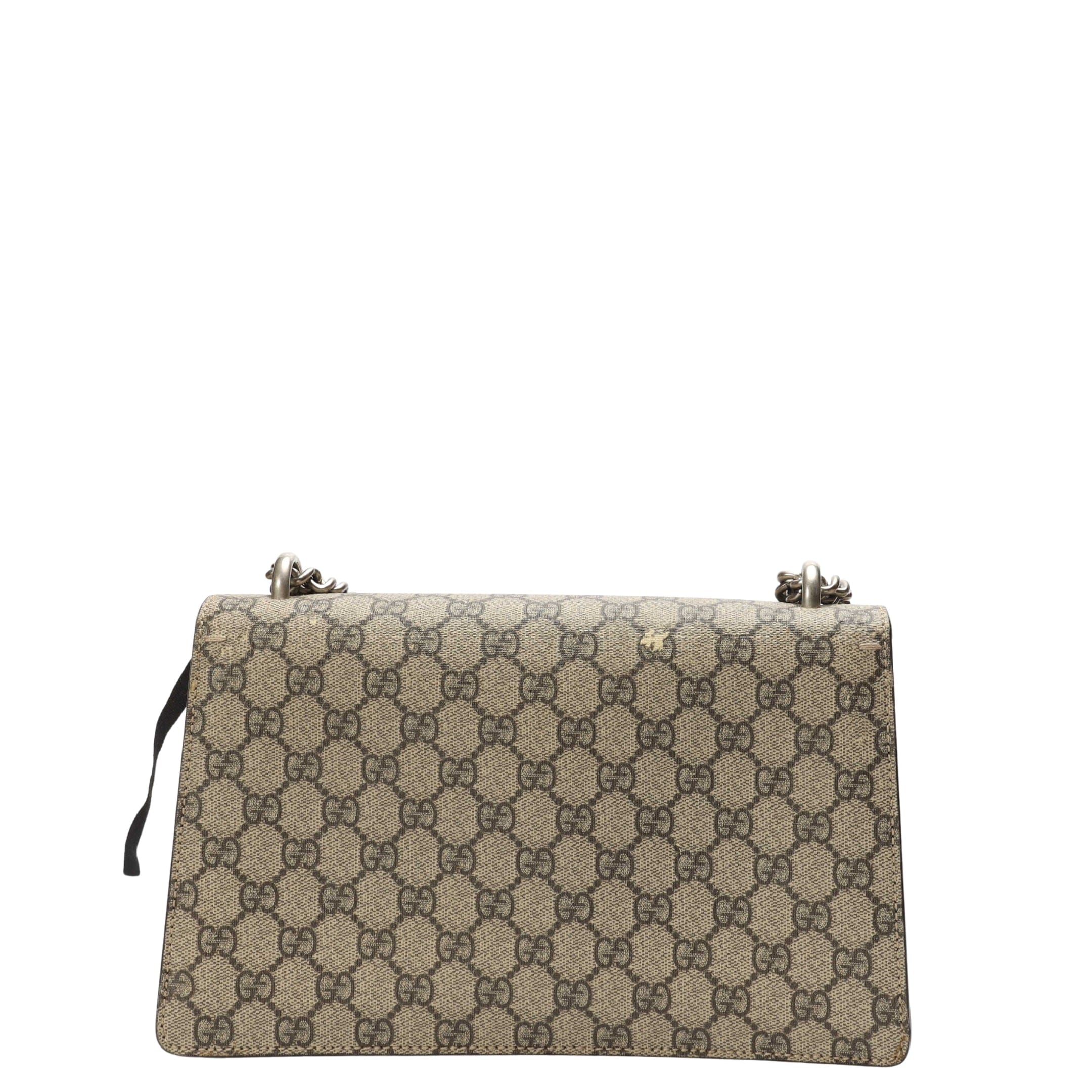 Gucci Beige GG Supreme Canvas Dionysus Shoulder Bag
