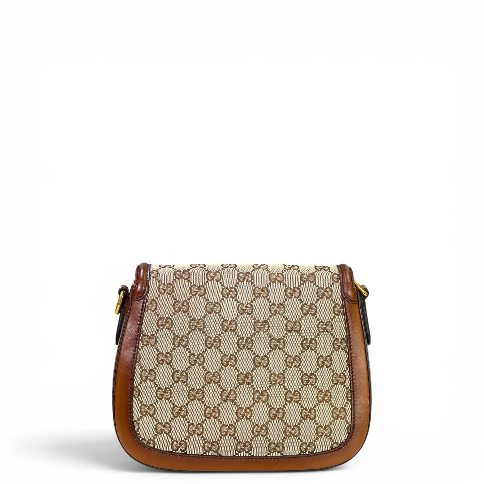 Gucci Lady Web Canvas/Leather Shoulder Bag
