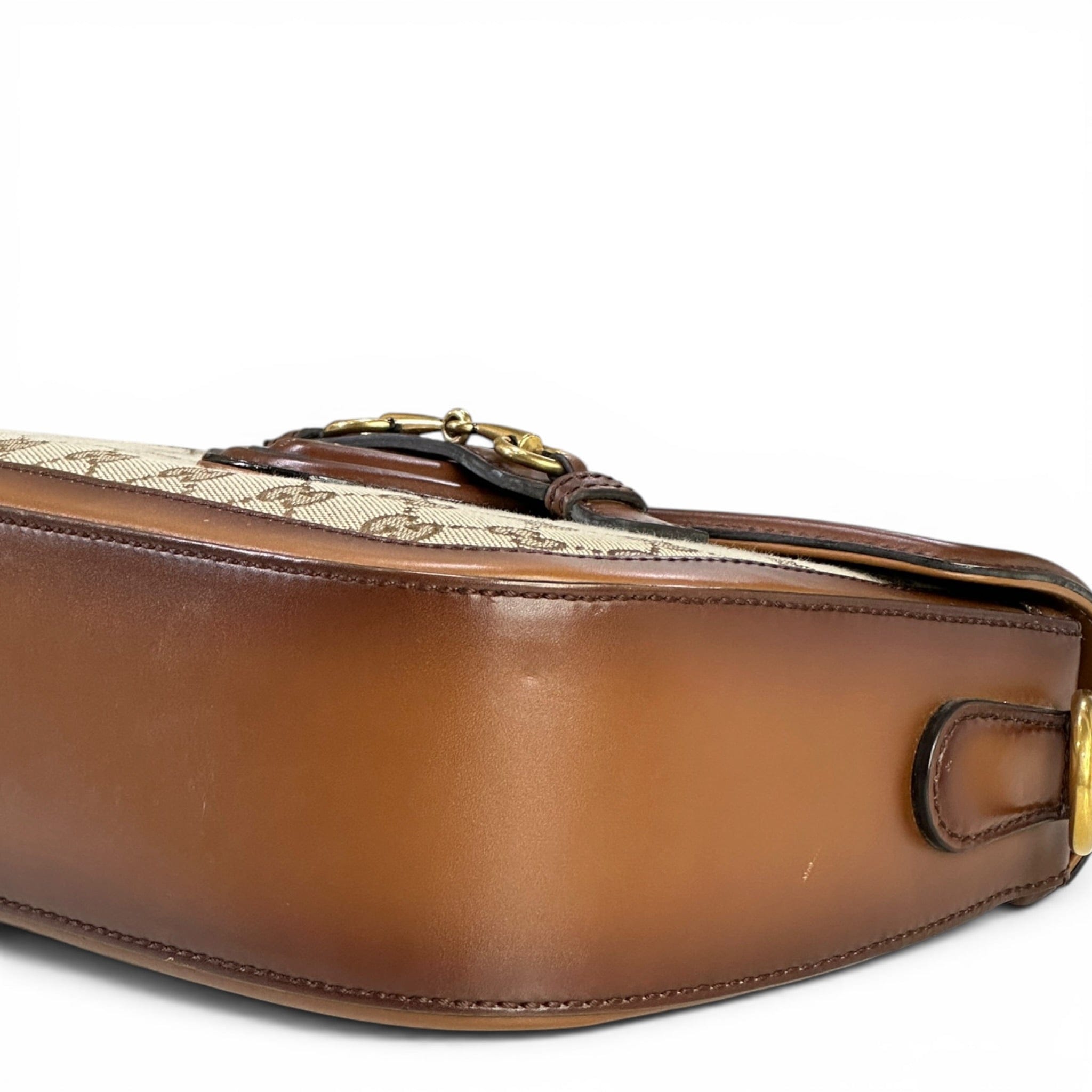 Gucci Lady Web Canvas/Leather Shoulder Bag