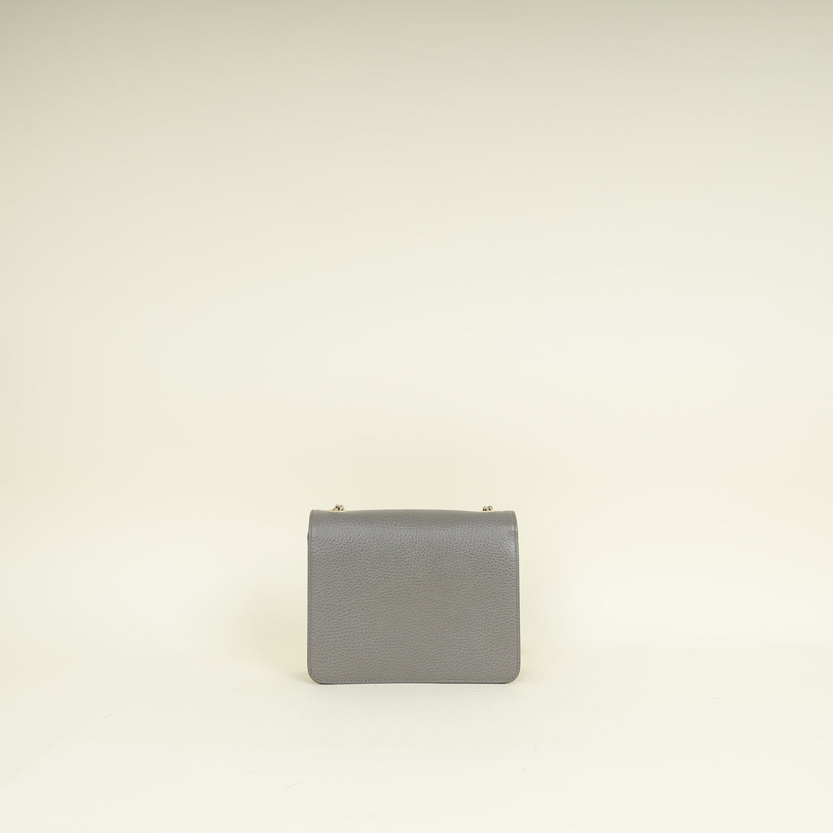 Gucci Gray Interlocking G Flap Small Shoulder Bag
