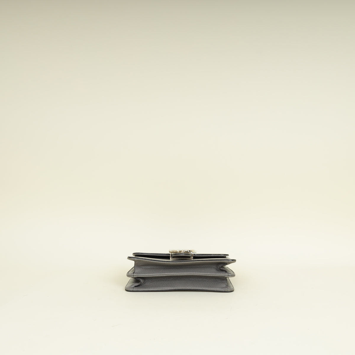 Gucci Gray Interlocking G Flap Small Shoulder Bag