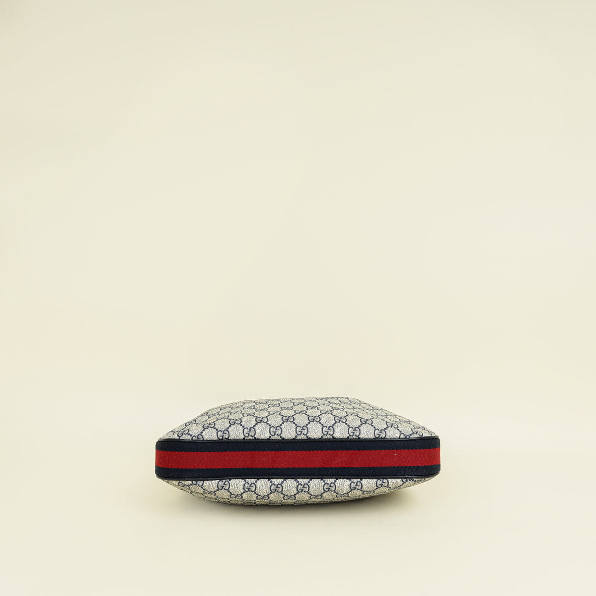 Gucci Navy Blue GG Supreme Attache Medium Shoulder Bag