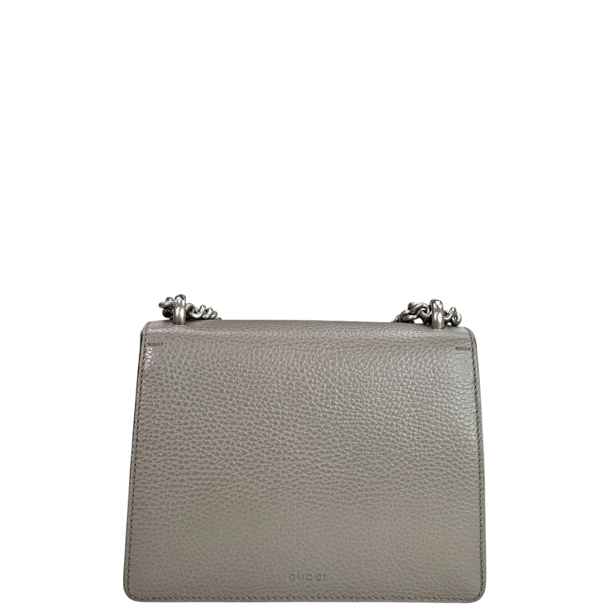 Gucci Dionysus Mini Grey Textured Leather Bag