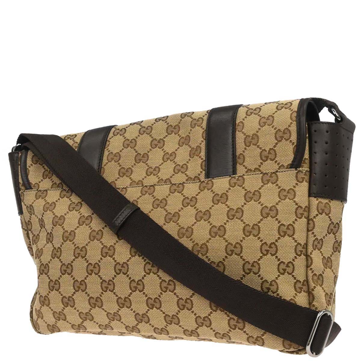 Gucci Beige Canvas GG Shoulder Bag