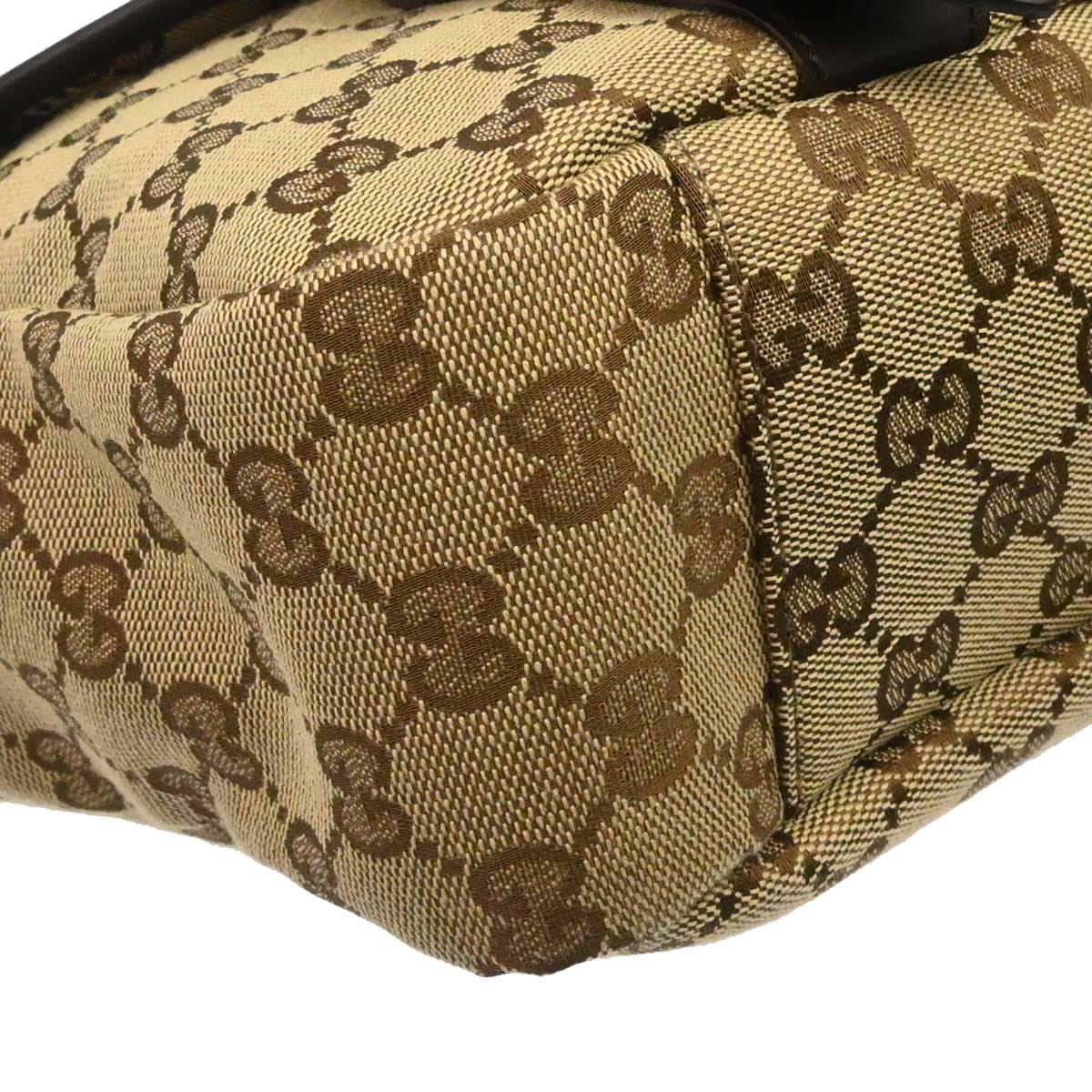 Gucci Beige Canvas GG Shoulder Bag