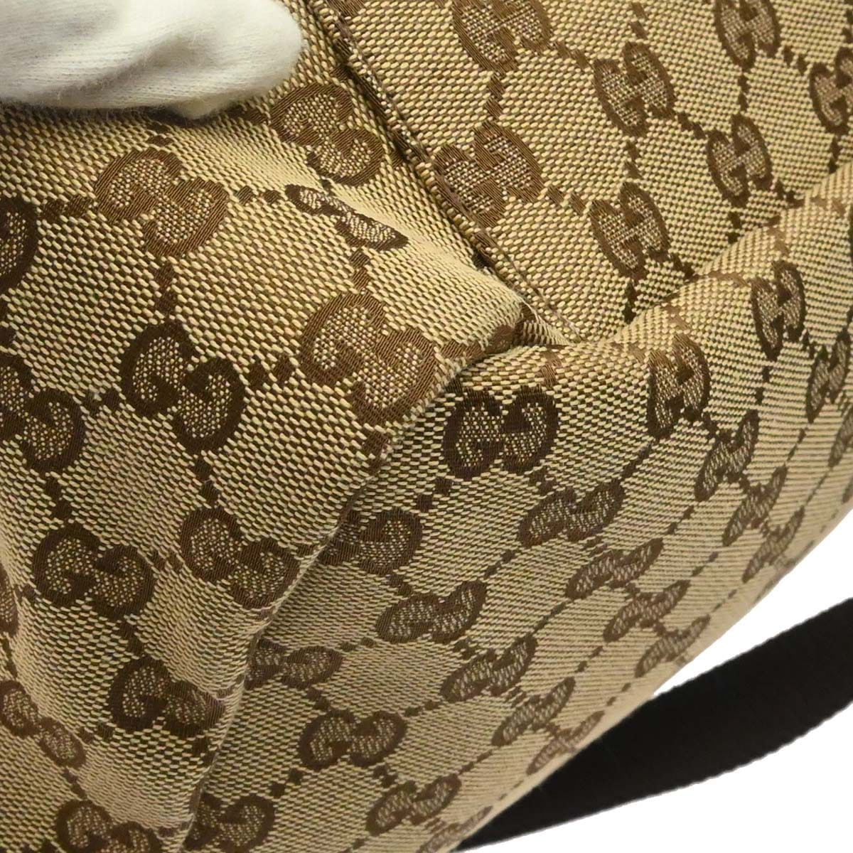 Gucci Beige Canvas GG Shoulder Bag