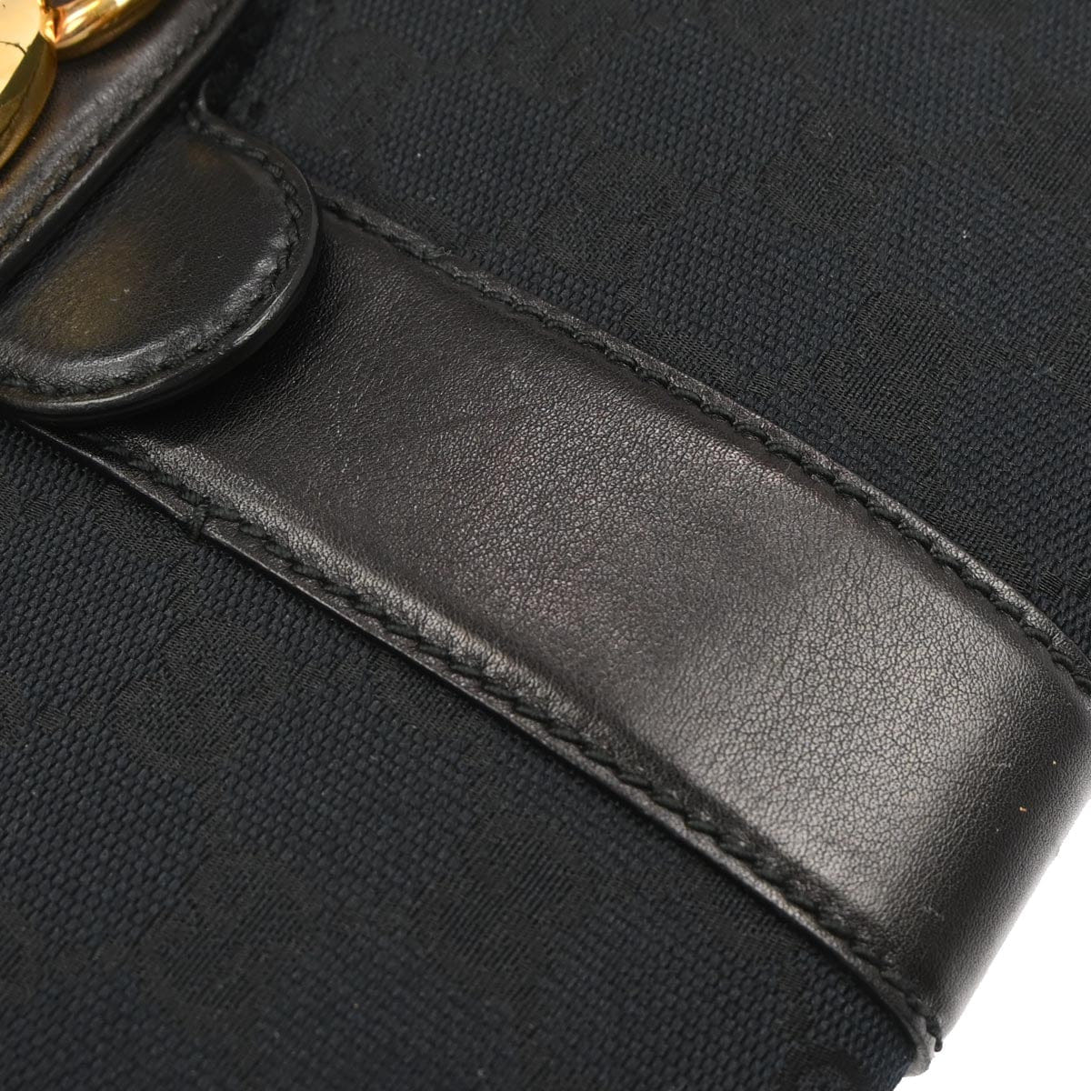 Gucci Black Canvas GG Shoulder Bag