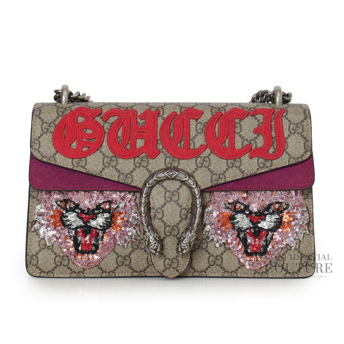 Gucci GG Supreme Angry Cat Dionysus Small Shoulder Bag