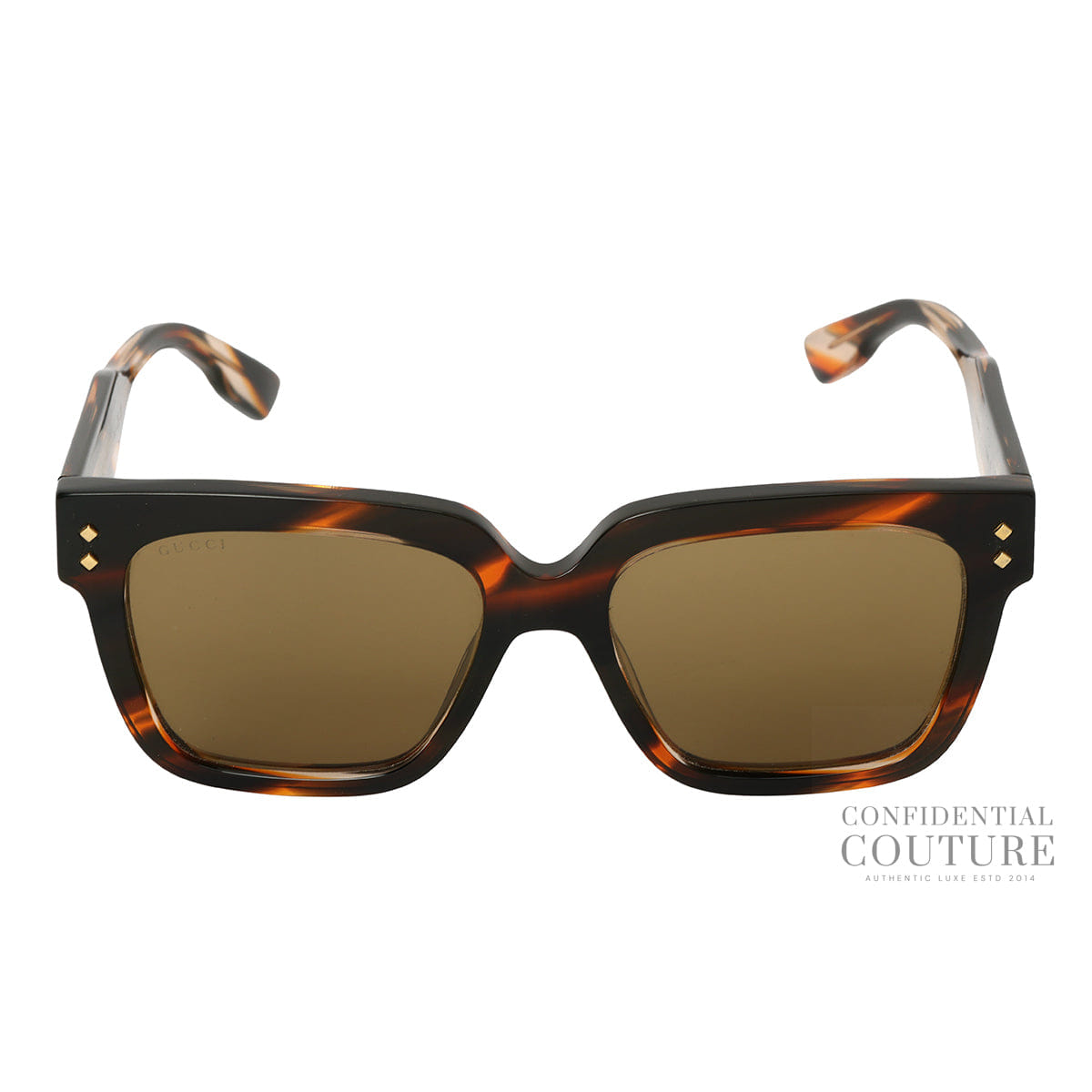 Gucci GG1048S Square Frame Brown Tone Sunglasses
