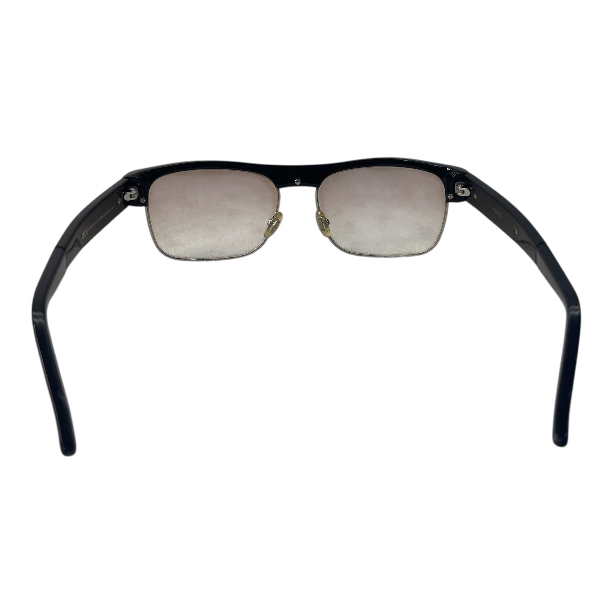 Gucci Brown Aviator Shield Sunglasses
