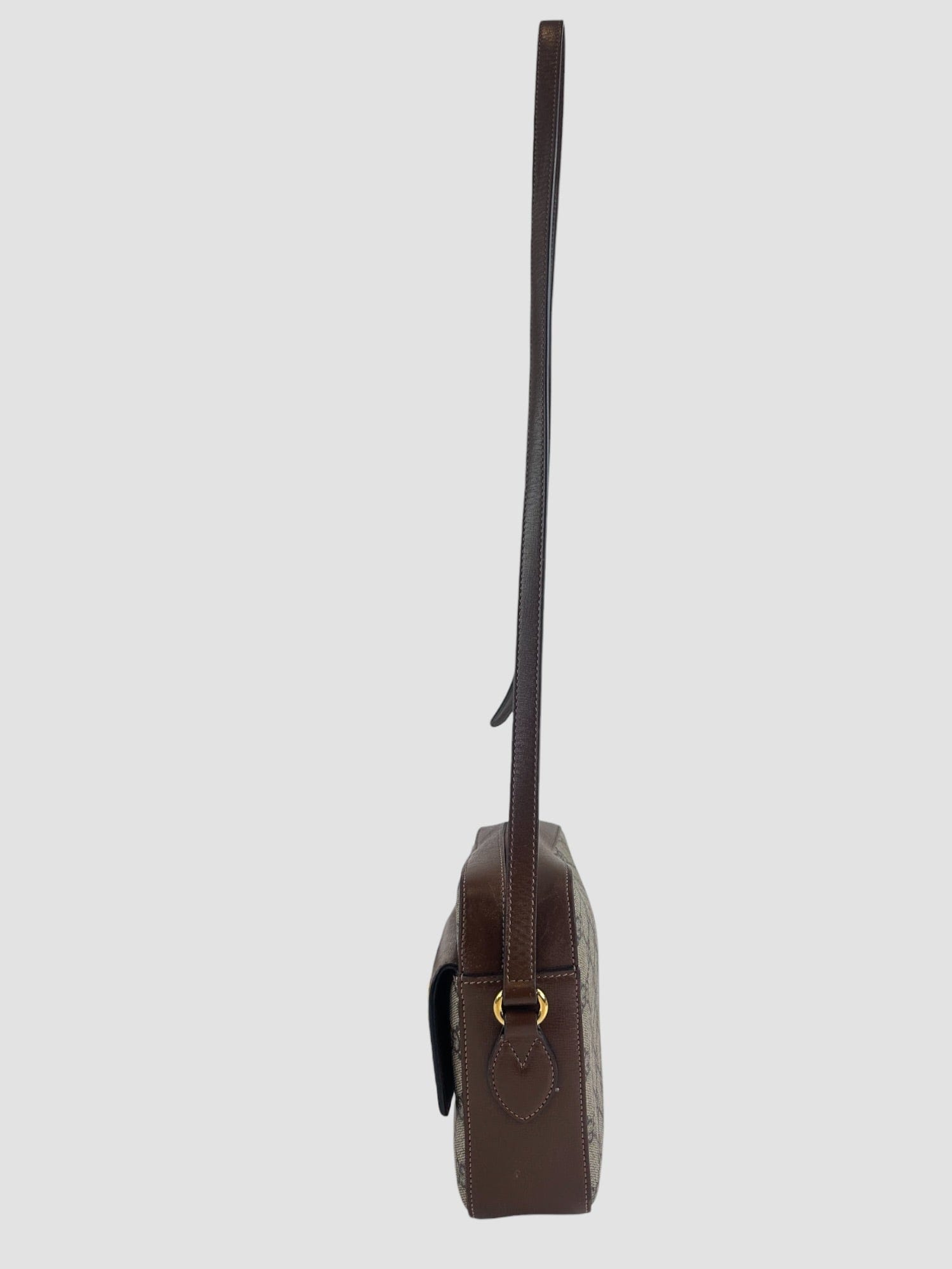 Gucci Monogram Canvas & Leather Horsebit 1955 Shoulder Bag