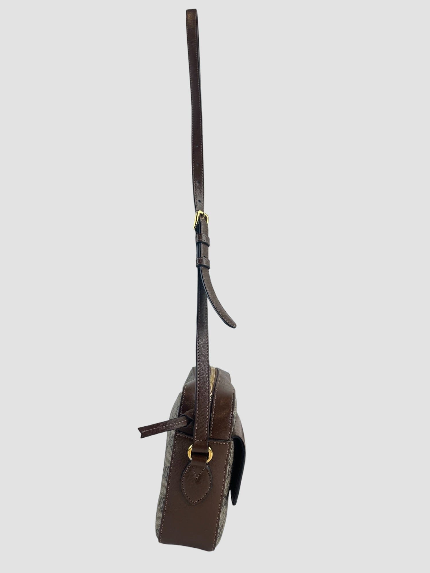 Gucci Monogram Canvas & Leather Horsebit 1955 Shoulder Bag