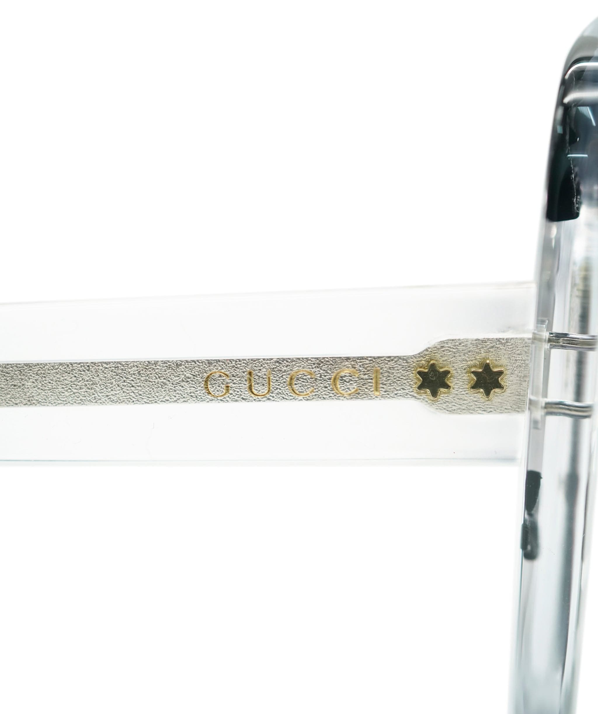 Gucci Transparent Floral Square oversized Sunglasses AGC2214