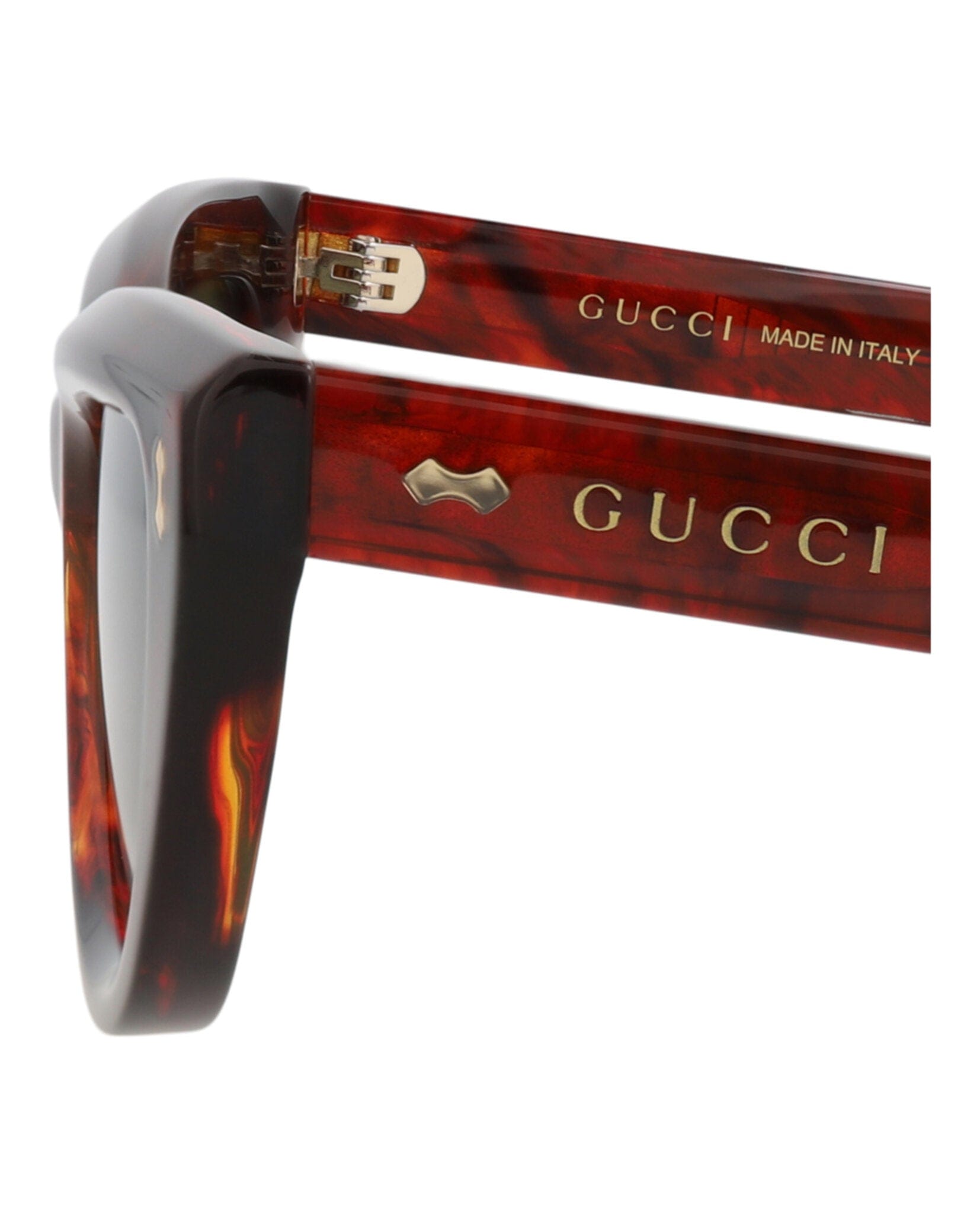 Gucci Womens Cat Eye Havana Havana Green Fashion Designer Eyewear