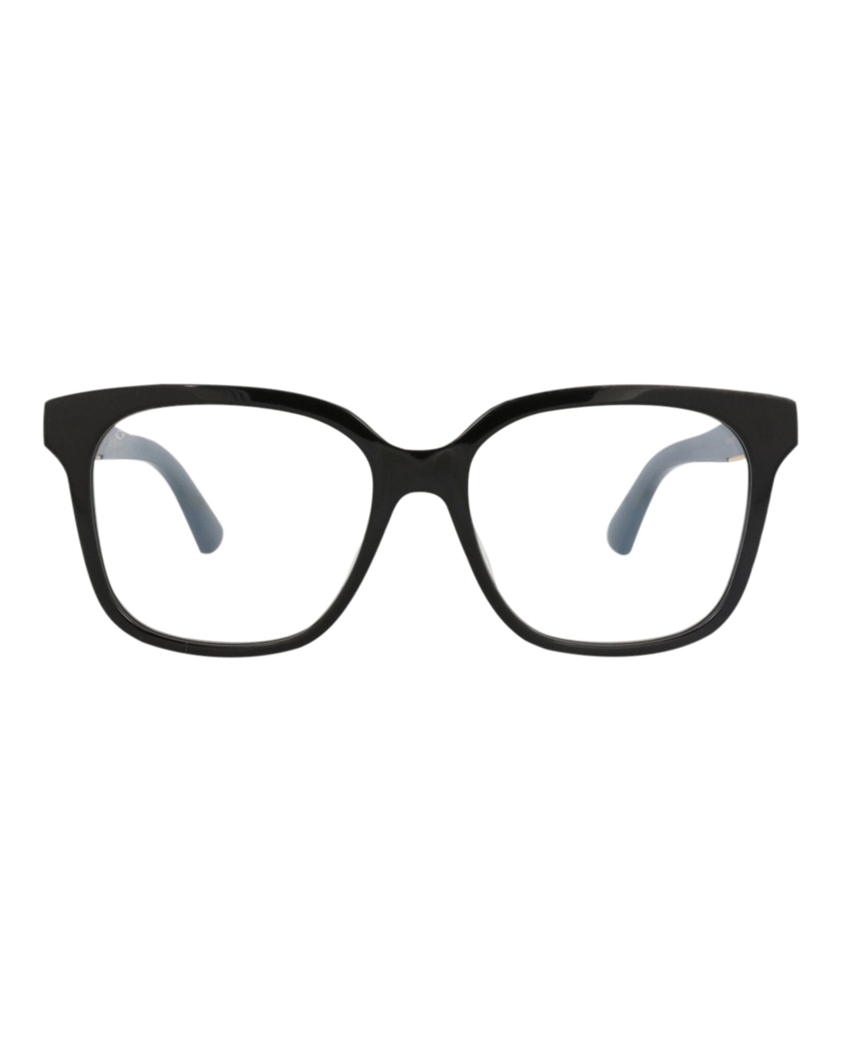 Gucci Womens Square/Rectangle Black Black Transparent Fashion Designer Eyewear