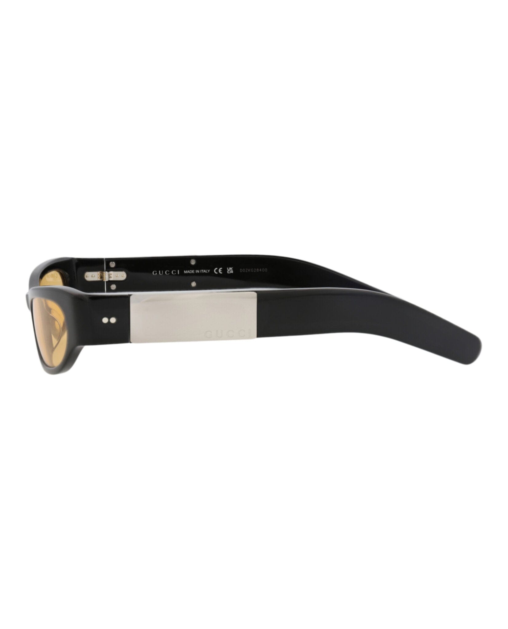 Gucci Womens Cat Eye Black Black Yellow Fashion Designer Eyewear