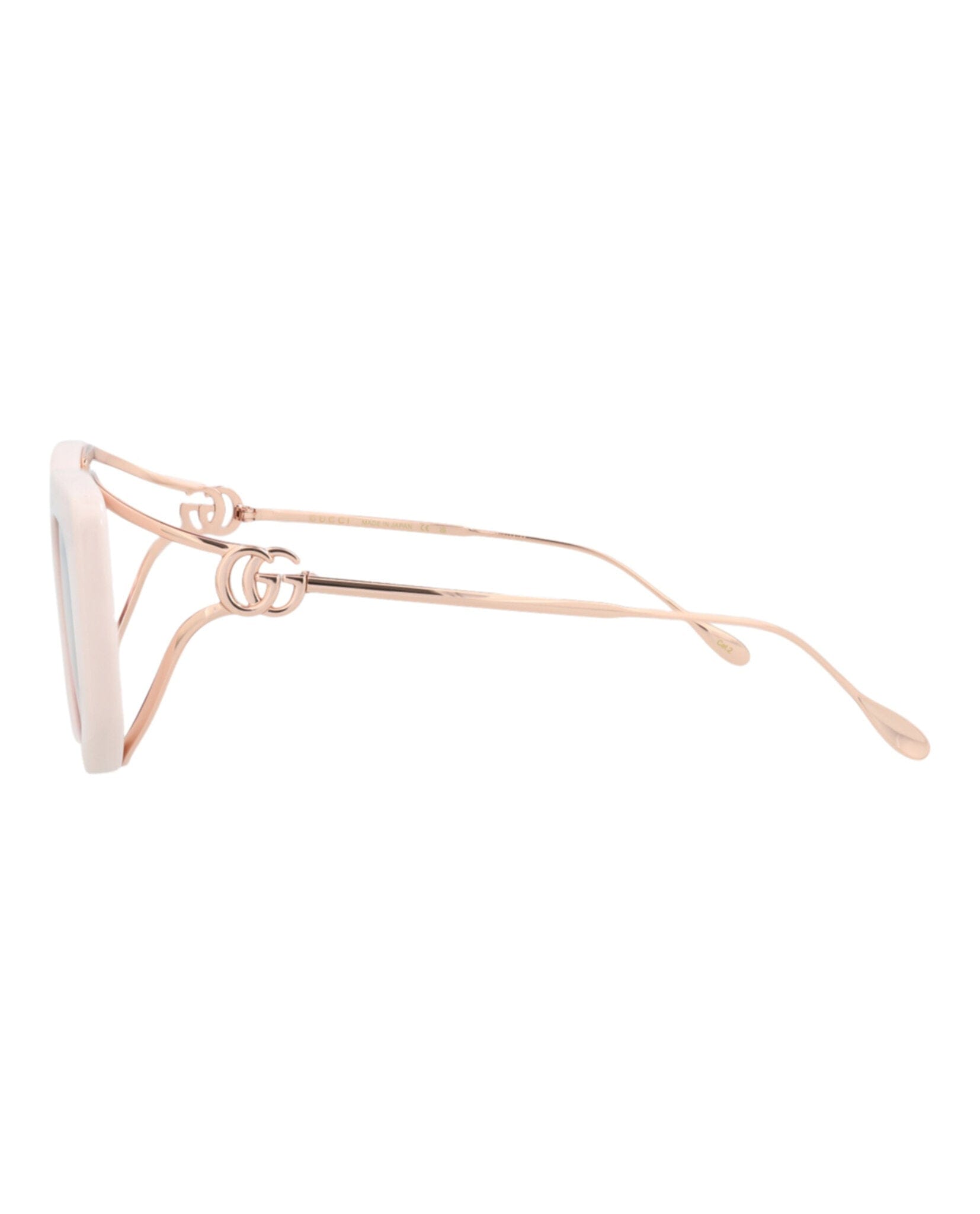 Gucci Womens Square/Rectangle Ivory Gold Violet Fashion Designer Eyewear