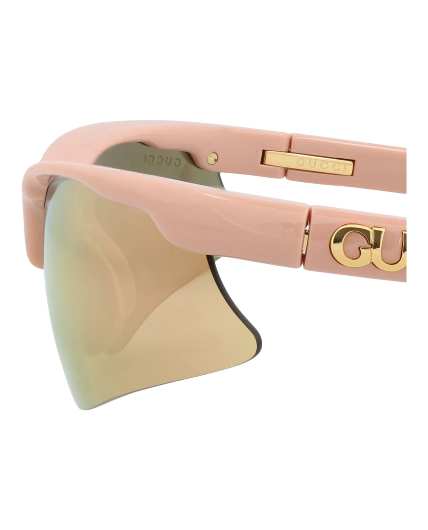 Gucci Mens Shield/Wrap Pink Pink Pink Fashion Designer Eyewear