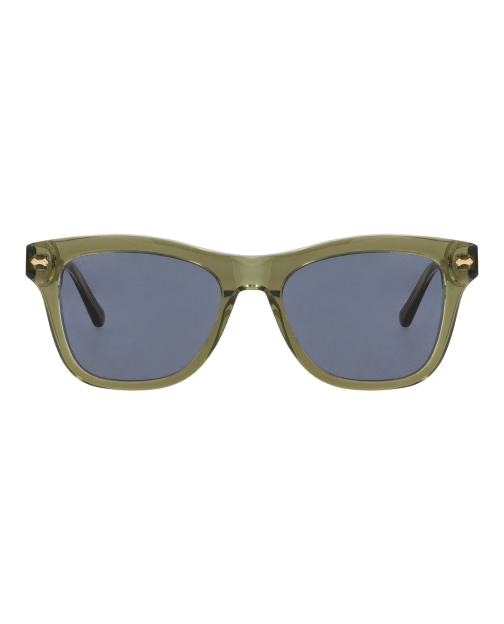 Gucci Mens Square/Rectangle Green Green Blue Fashion Designer Eyewear