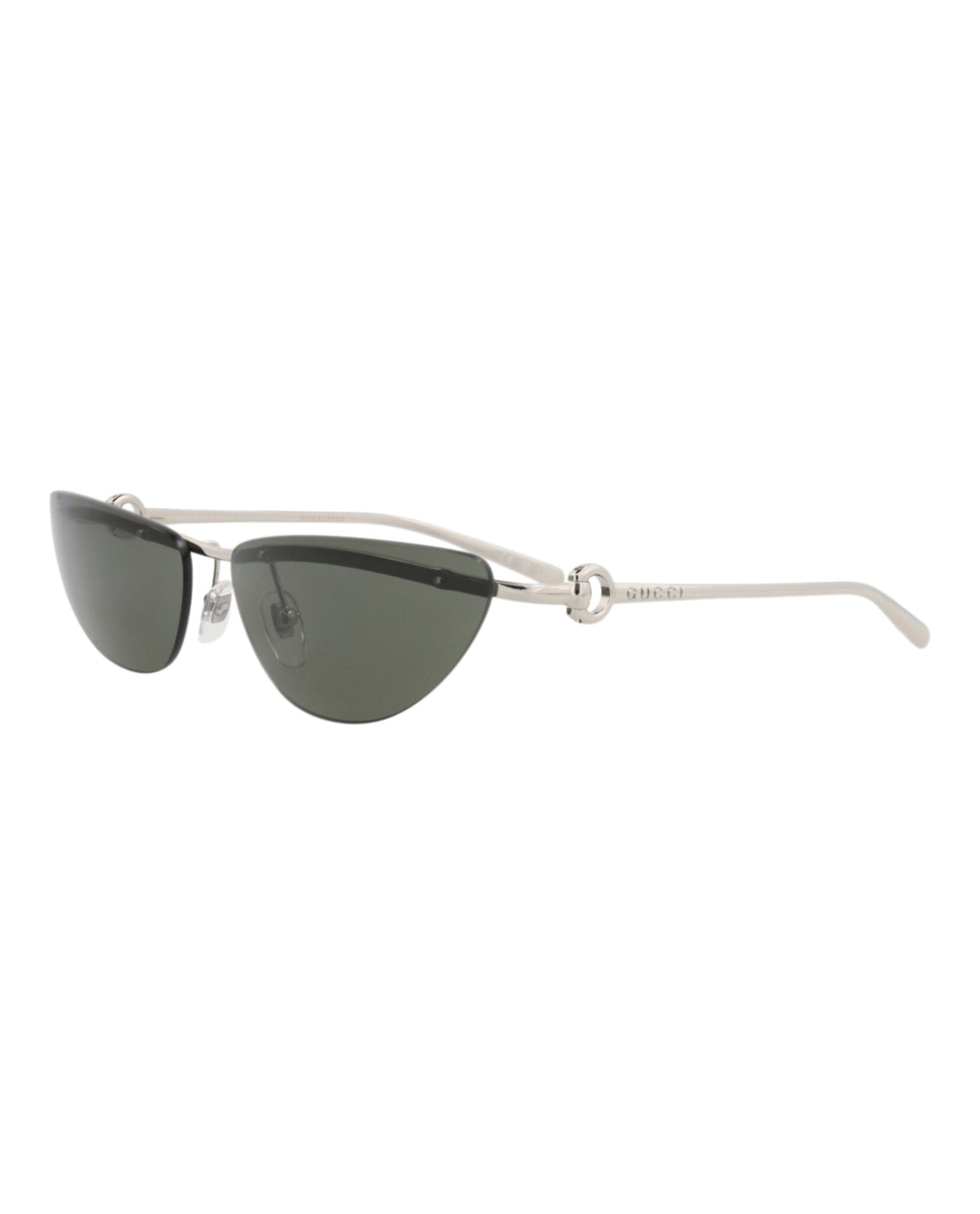 Gucci Womens Cat Eye Silver Silver Grey Fashion Designer Eyewear